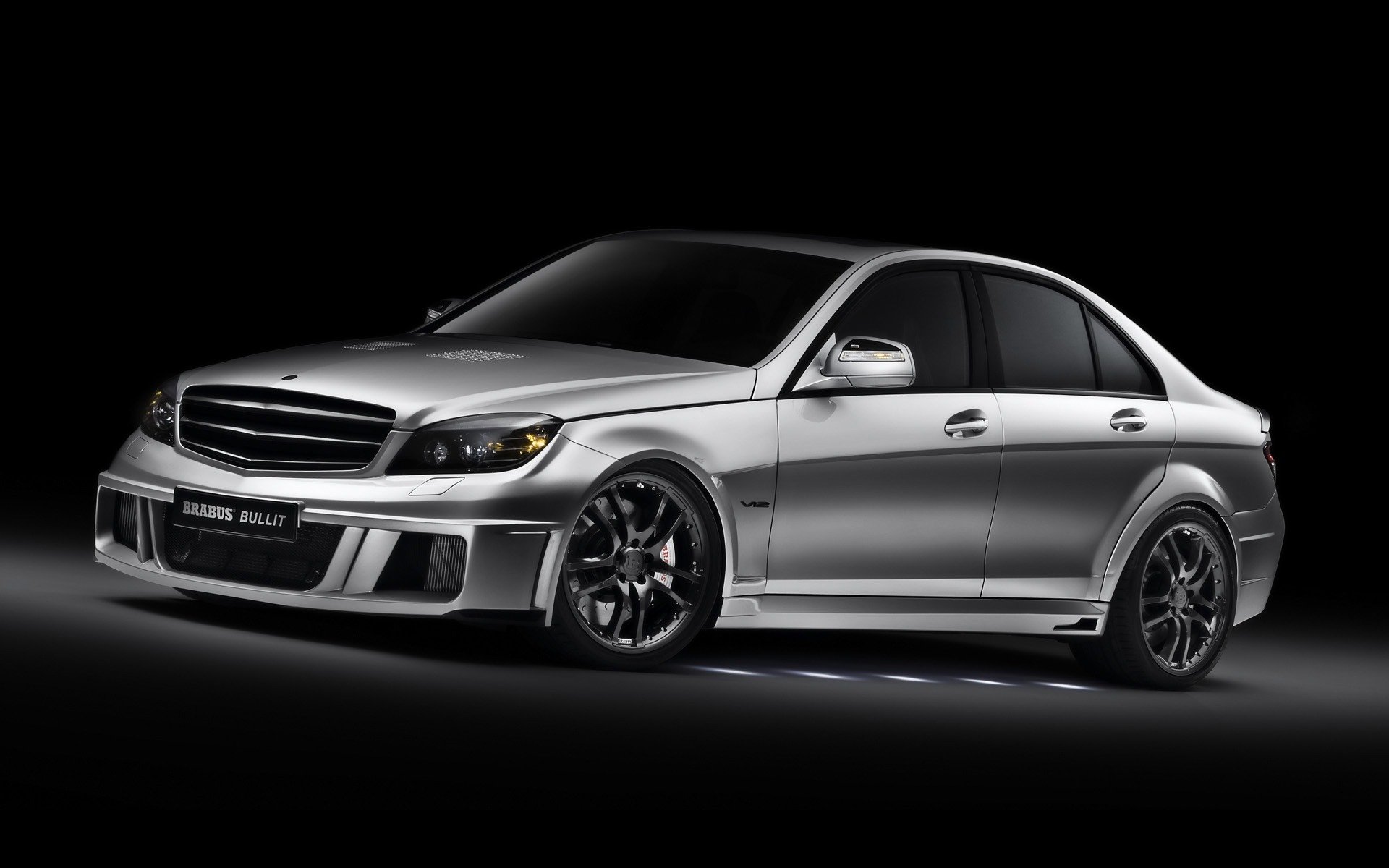 c-class mercedes brabus bullit 1920 x 1200 widescreen cars cars light mercedes auto walls car