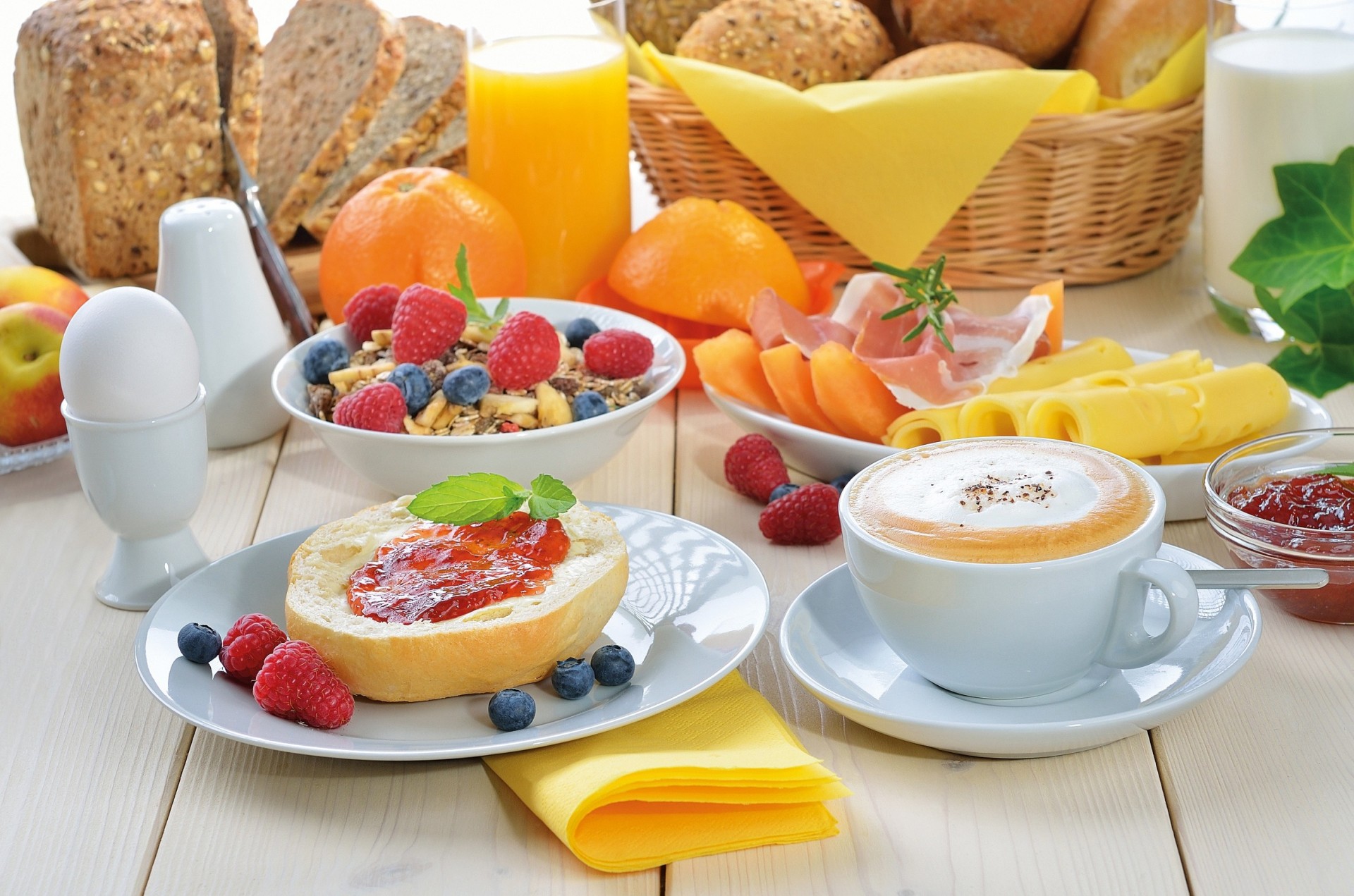 petit déjeuner muesli facile framboises repas