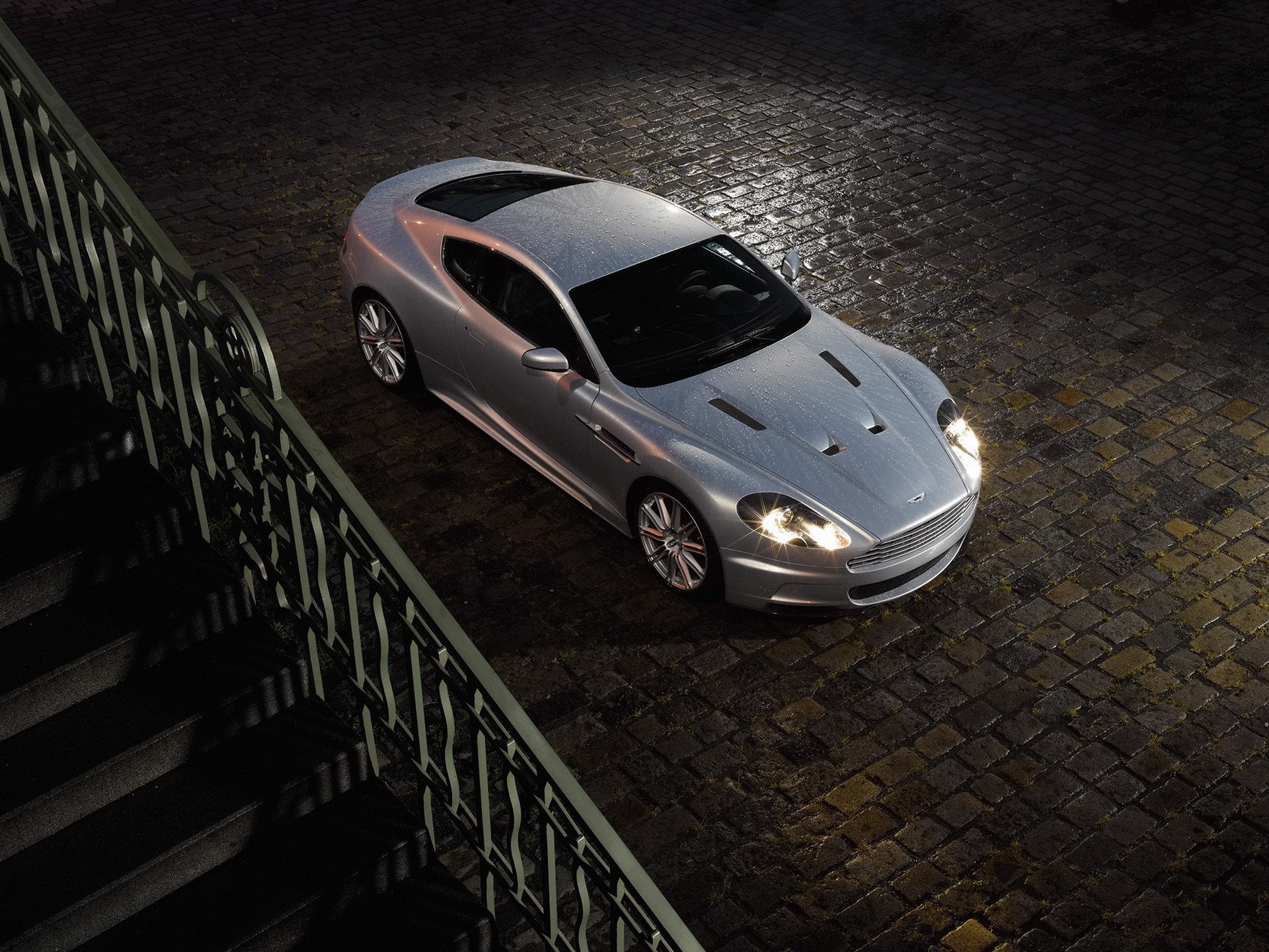 coche fondos de pantalla blanco aston martin