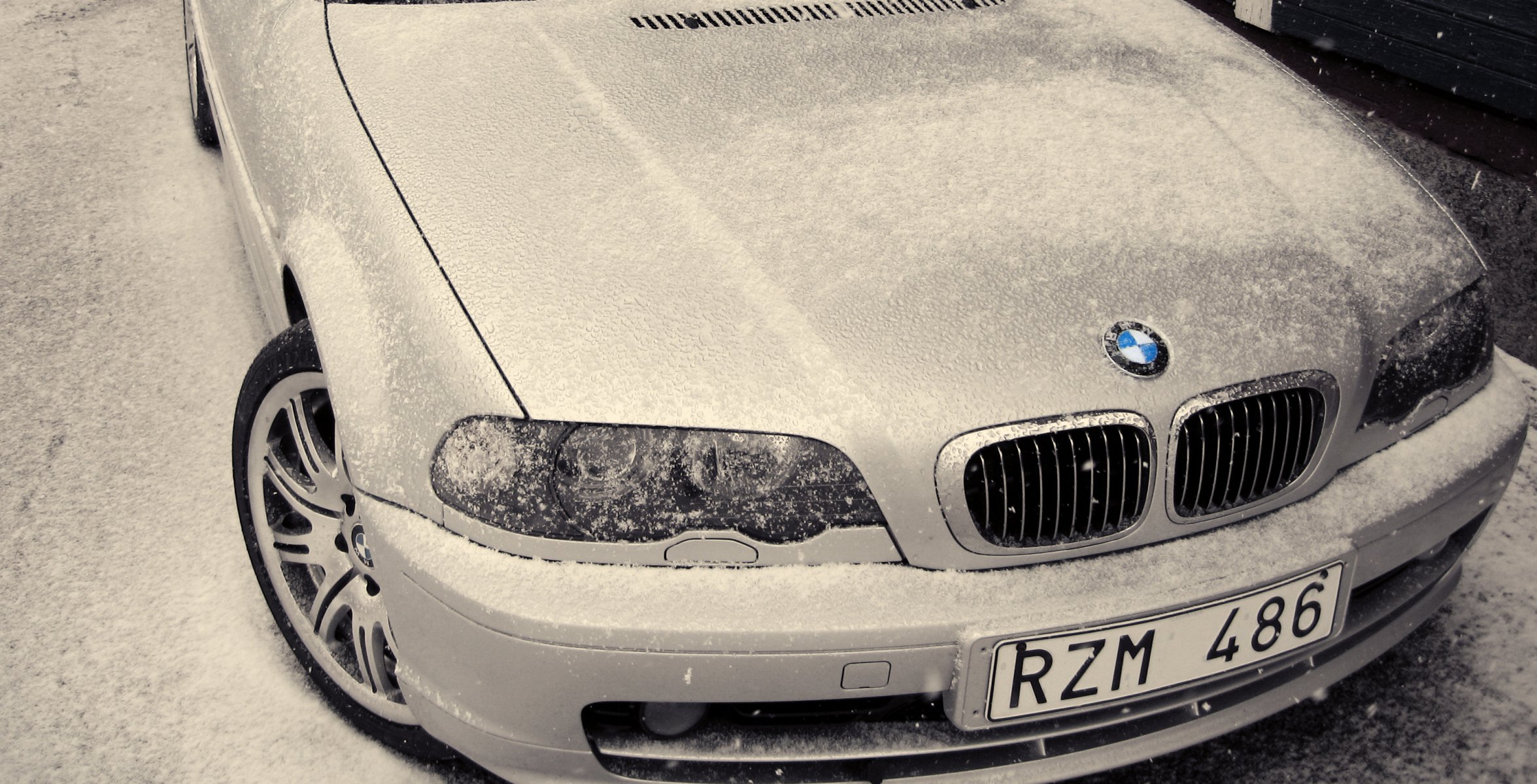 bmw weiß winter