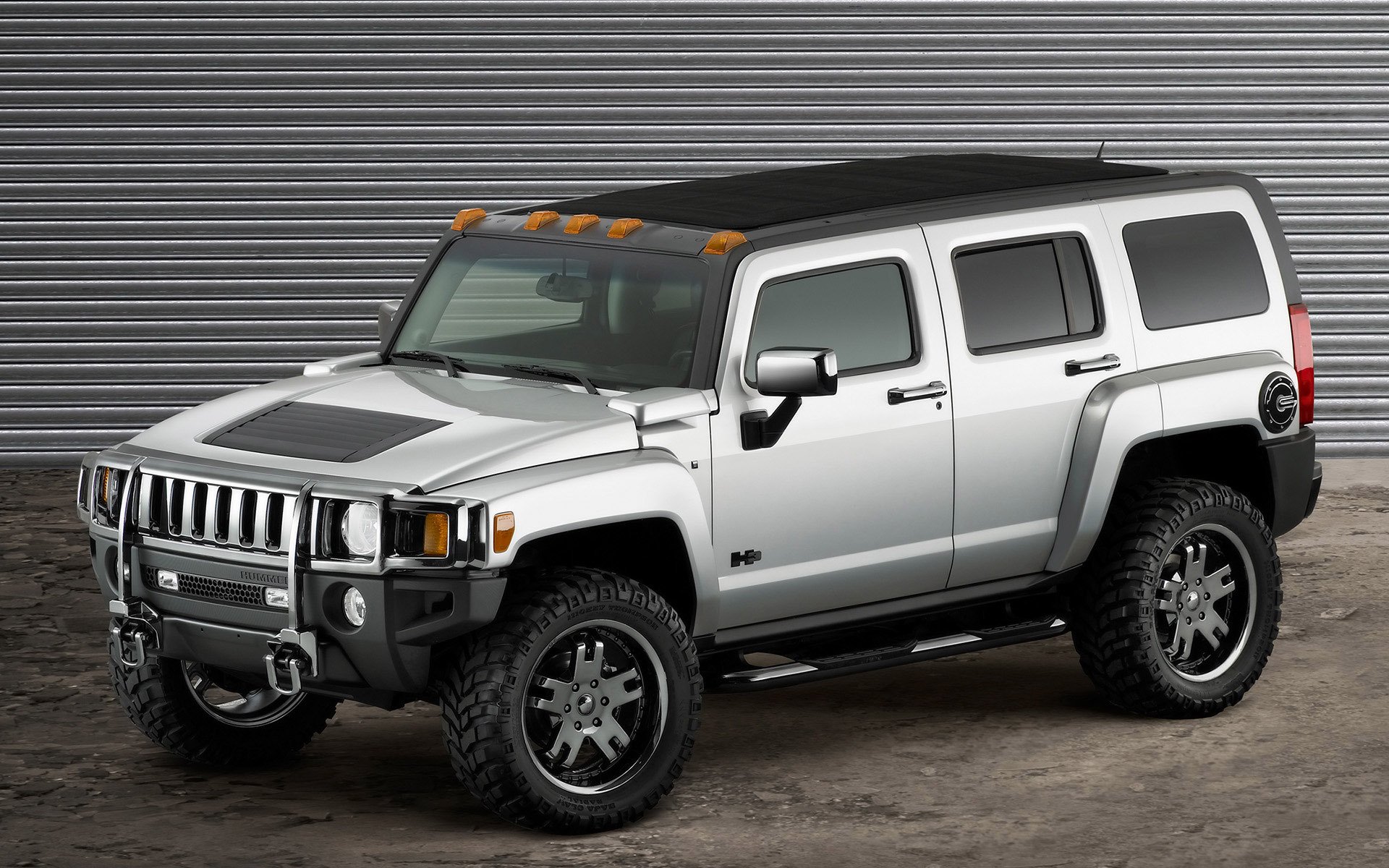 hummer coches gris