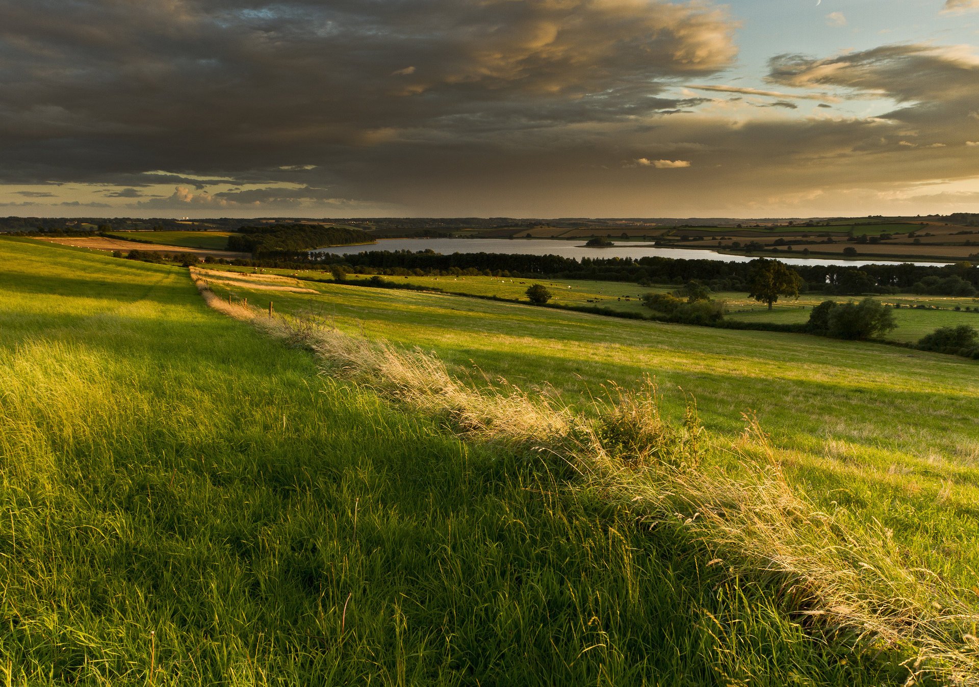 england felder wolken großbritannien himmel