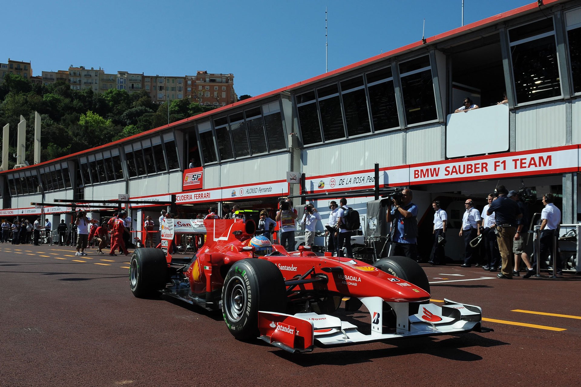 monte-carlo 2010 f1 ferrari felipe massa formula 1 boxe