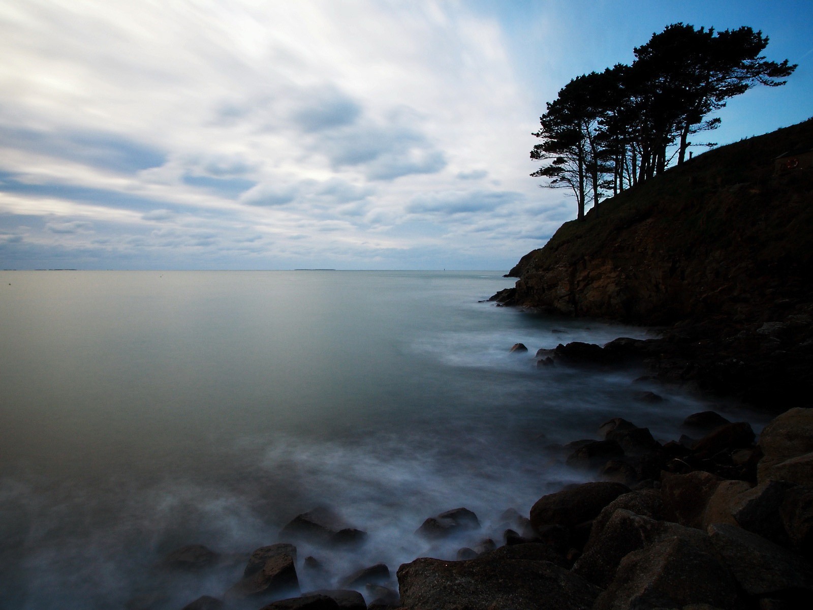 tree stones horizon