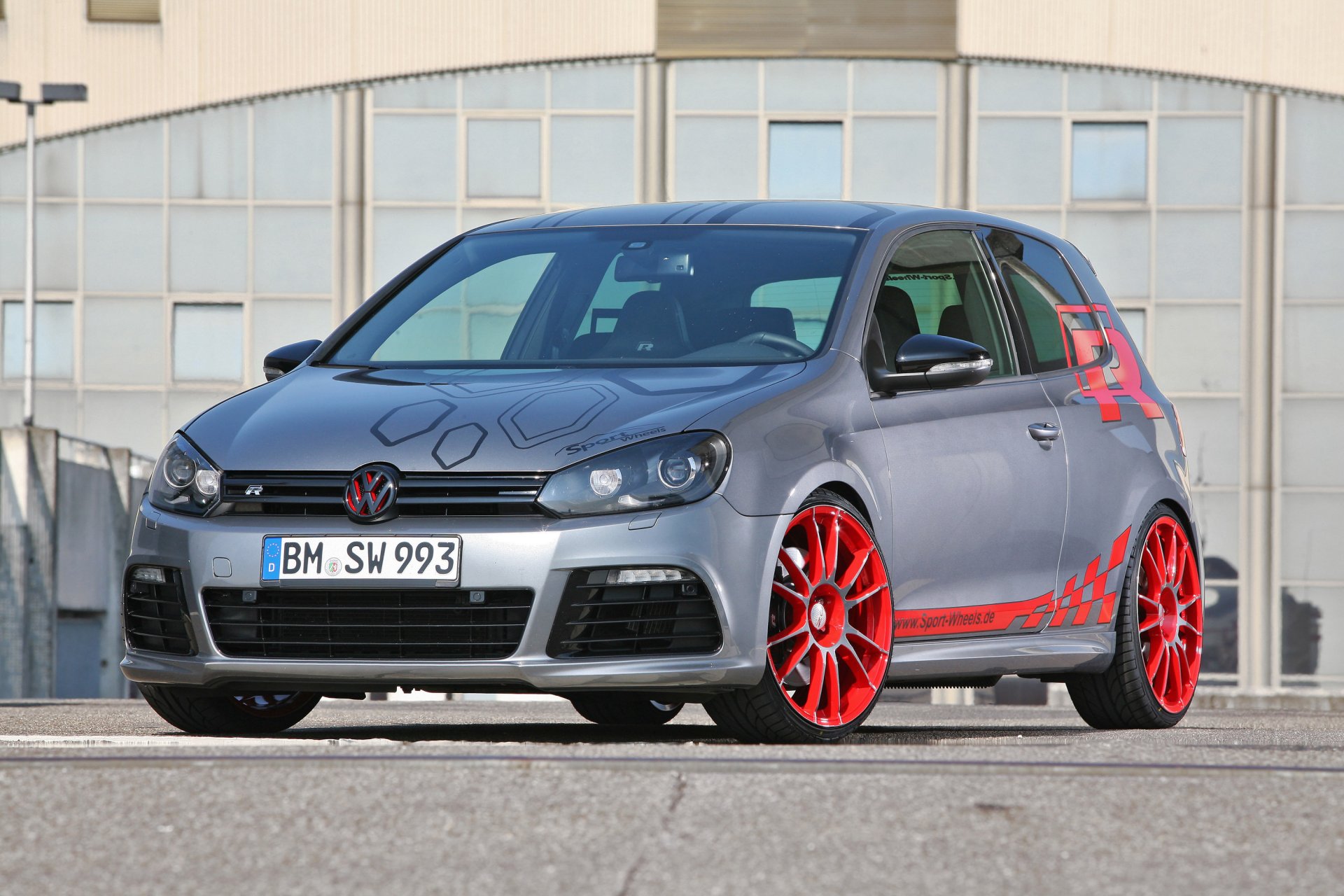 port-wheels vw golf 6 r front