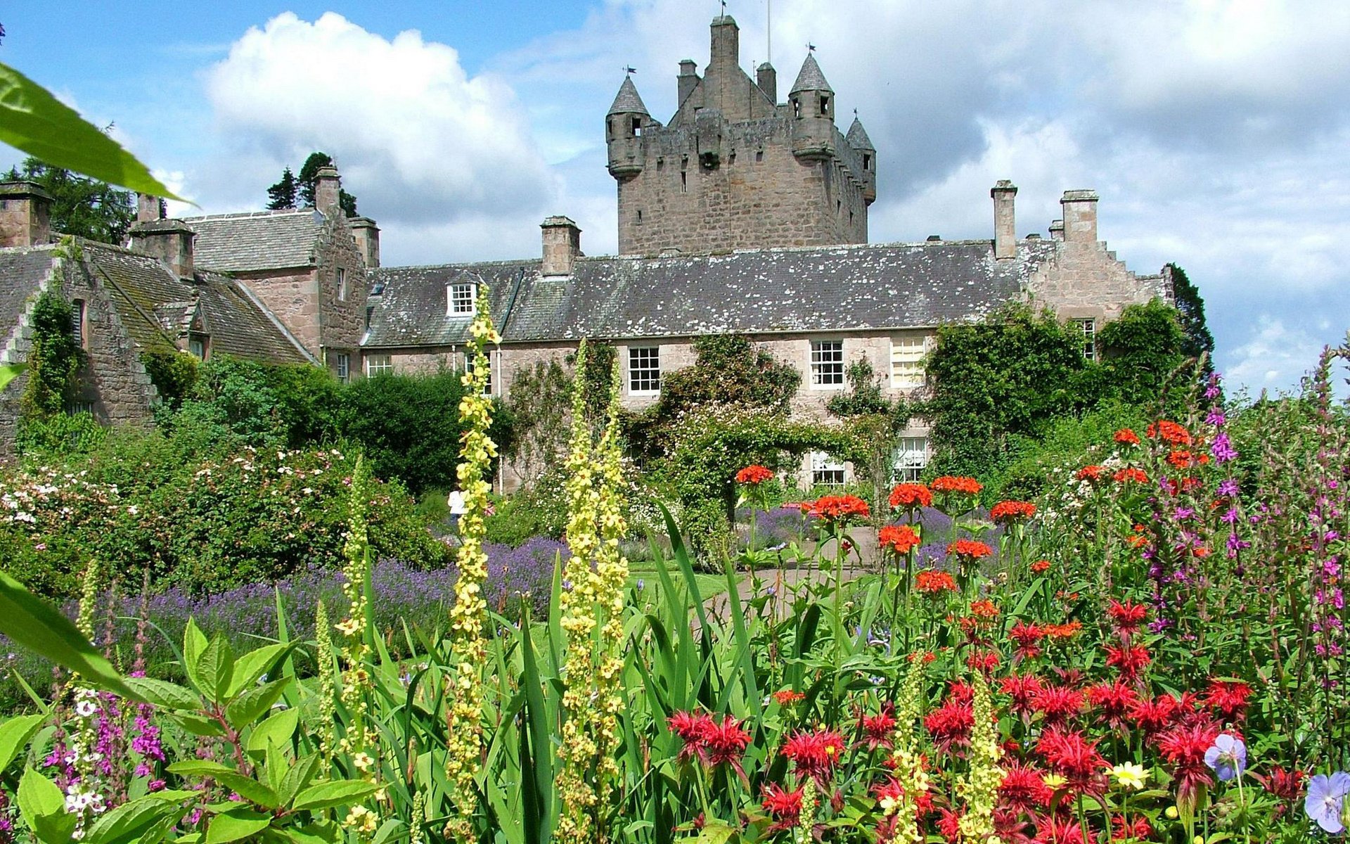 blumen gebäude schloss himmel