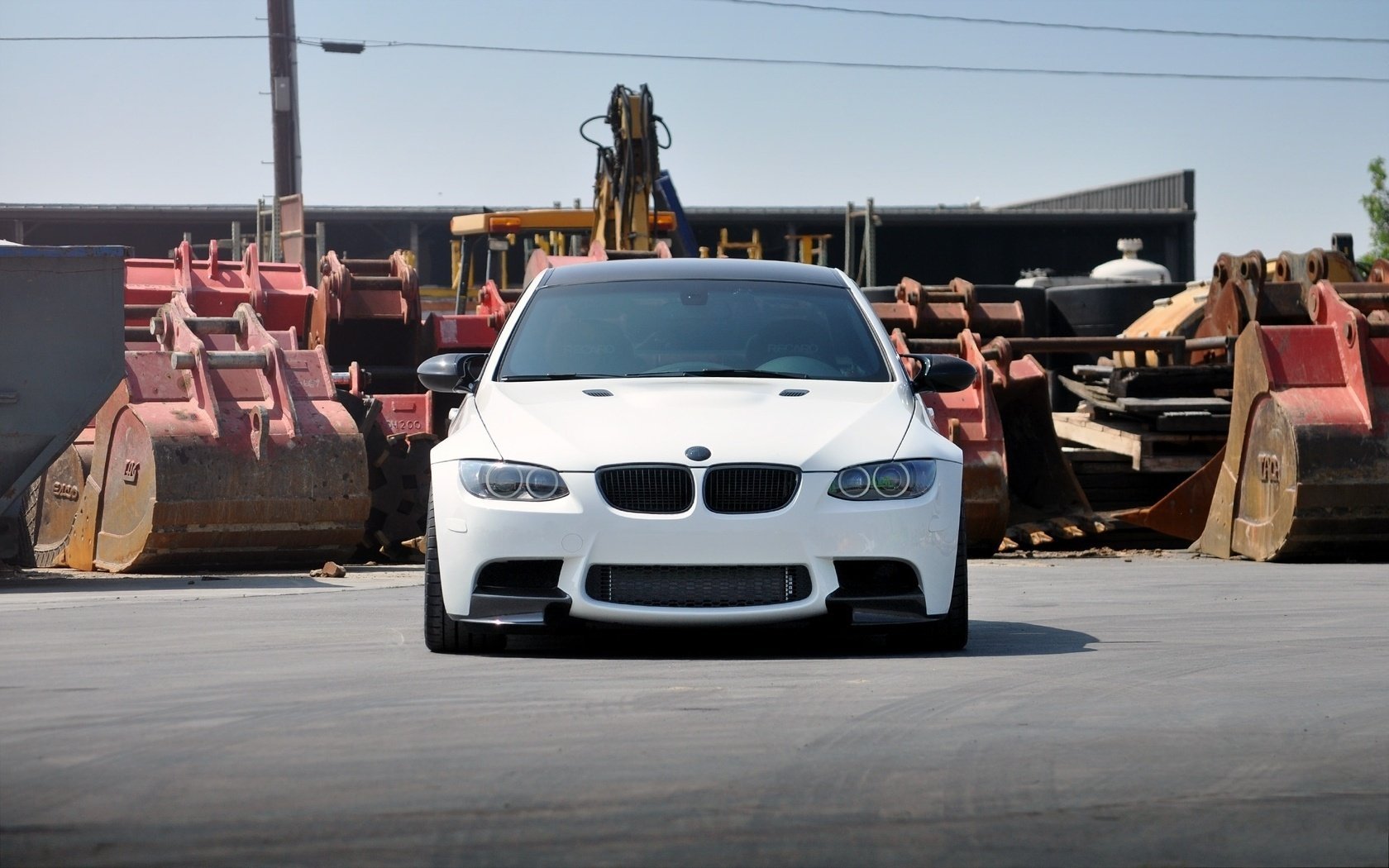 бмв белый вид спереди bmw white m3 e92