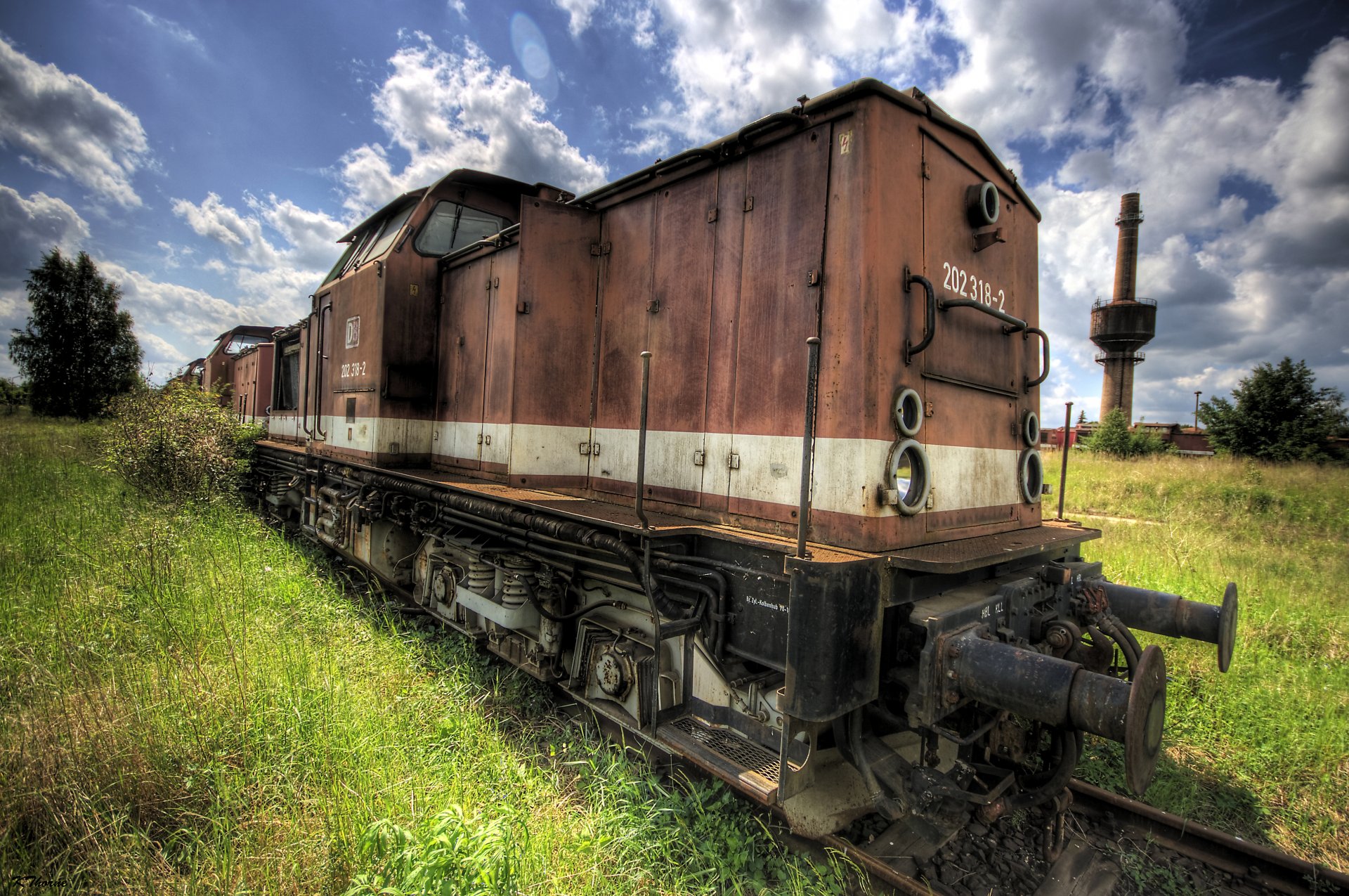 tren viejo óxido