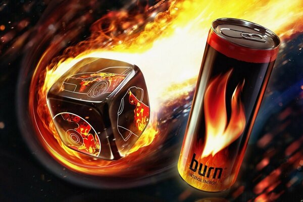 The explosive energy of burn drinks