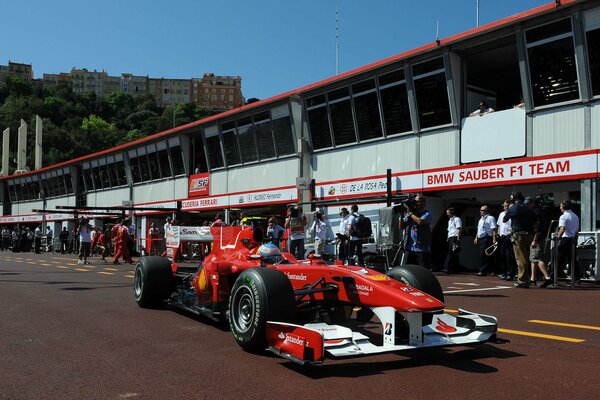 Formel 1 ferrari red monte carlo 2010