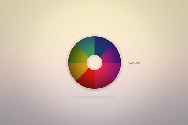Cercle de couleurs avec une palette juteuse