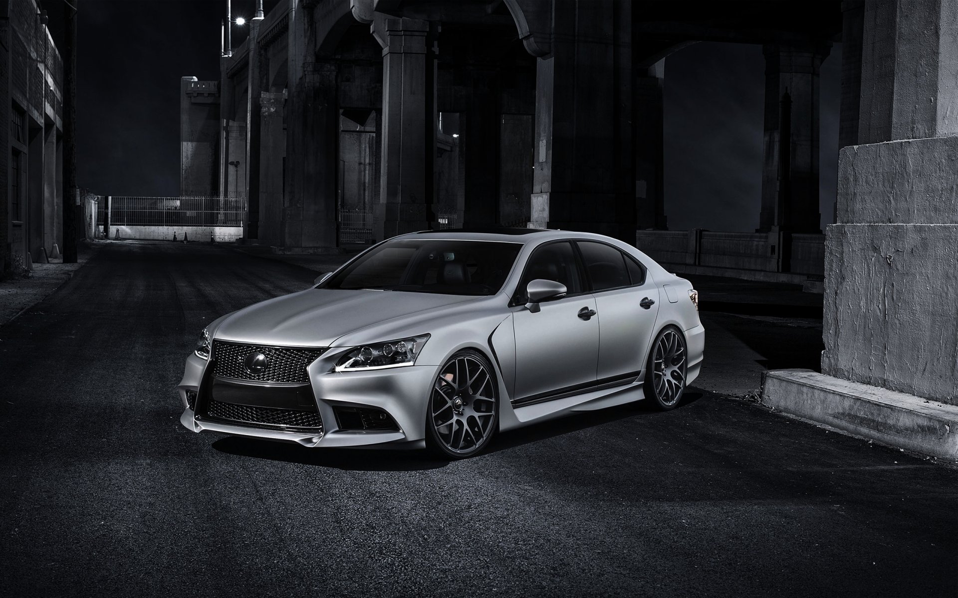 lexus ls 460 f-sport five ax car tuning hood night lane