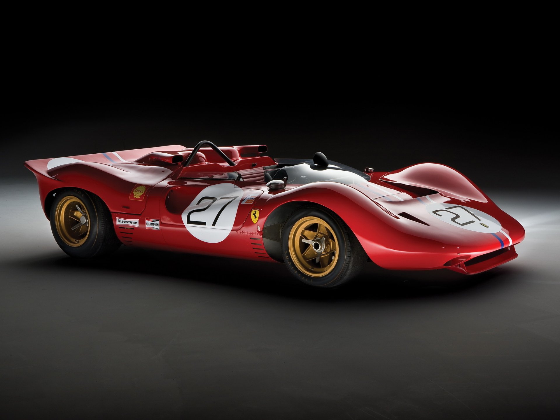 классическое гоночное авто ferrari can-am спайдер 1967