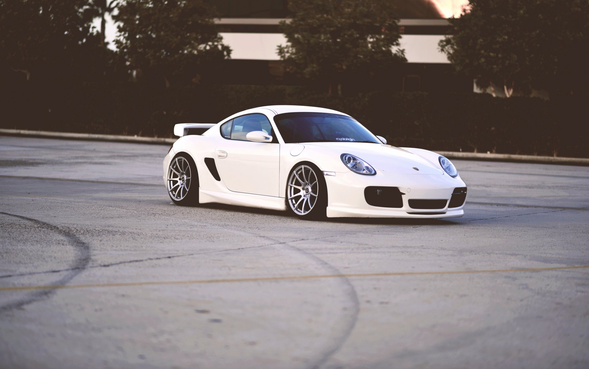 porsche cayman tuning porsche blanc