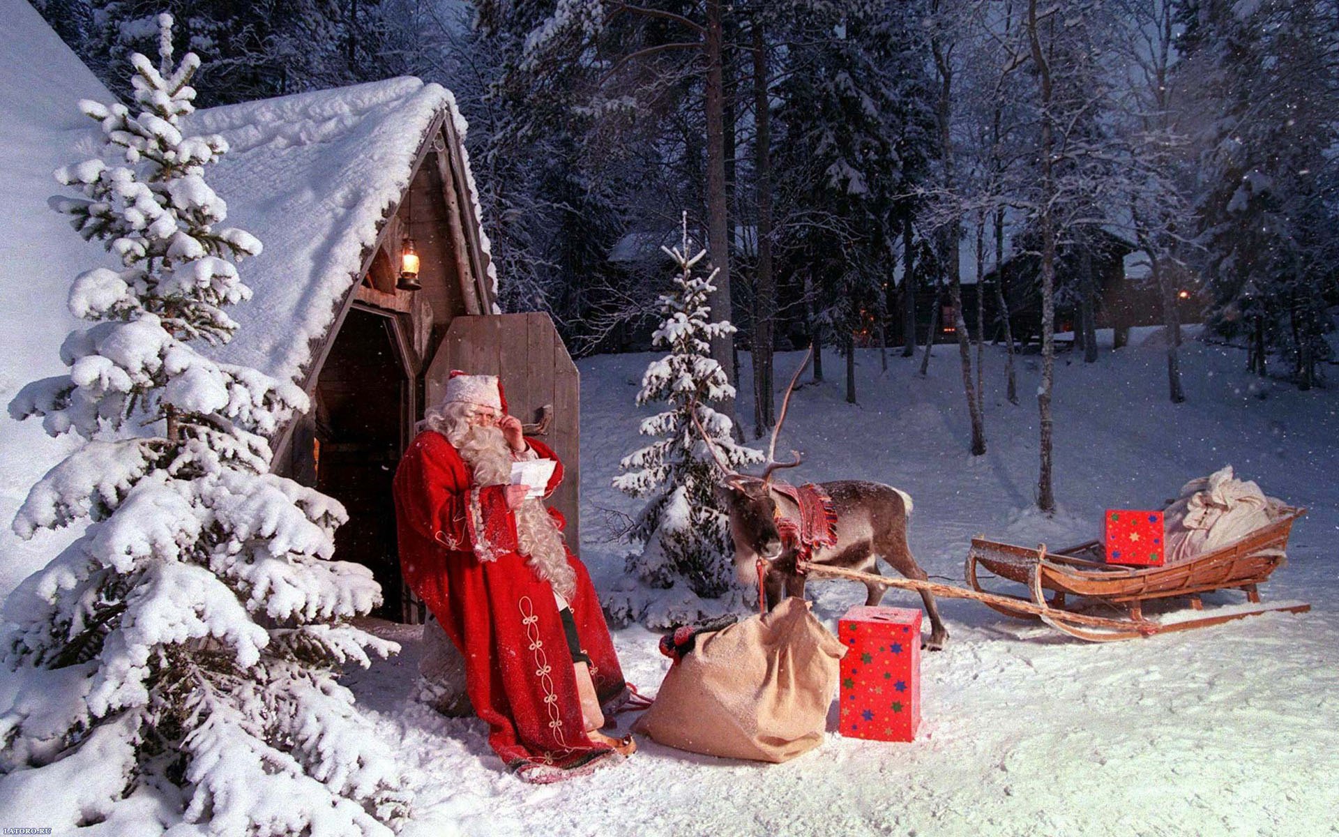 reno navidad invierno santa claus año nuevo