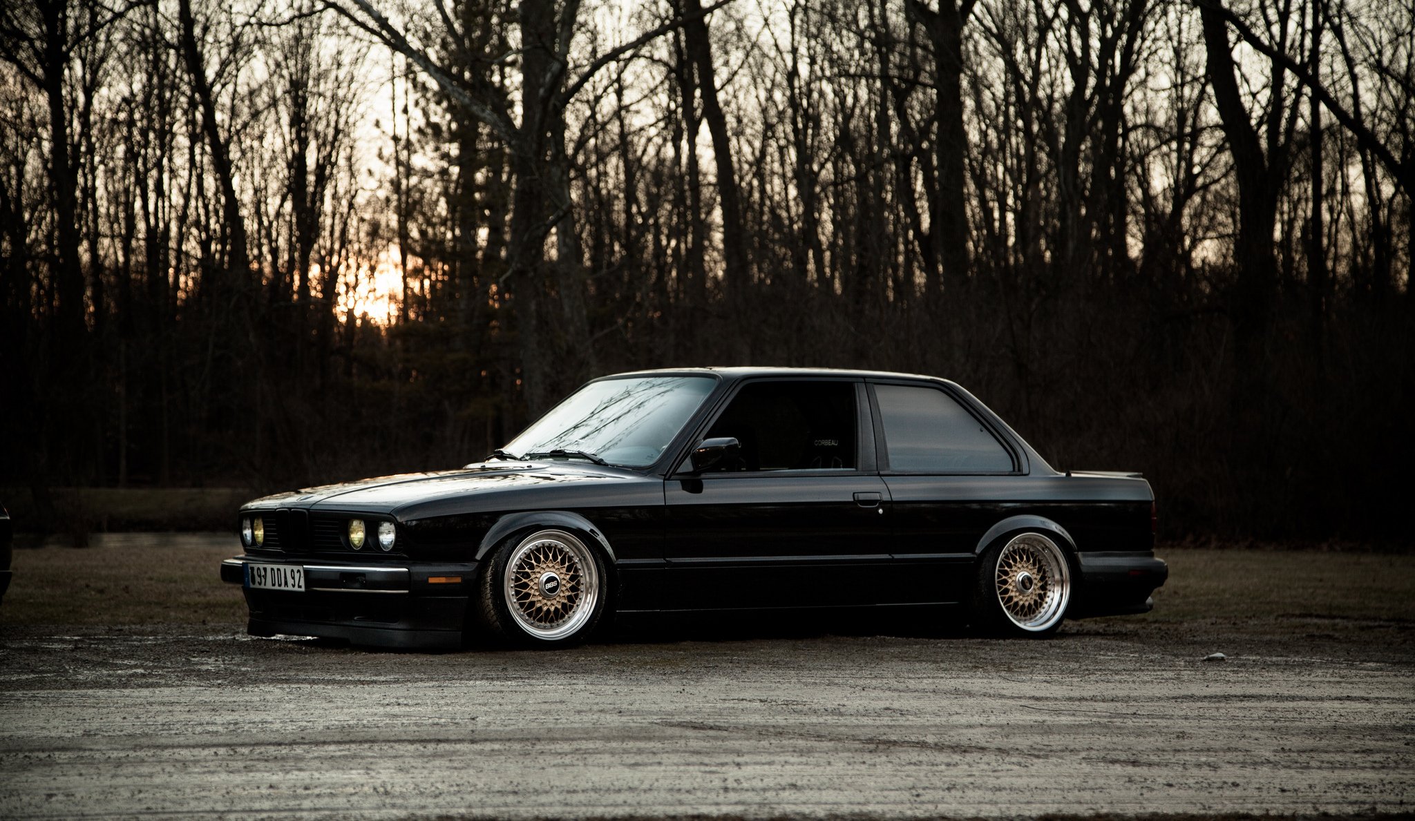 bmw e30 325si black bmw position low