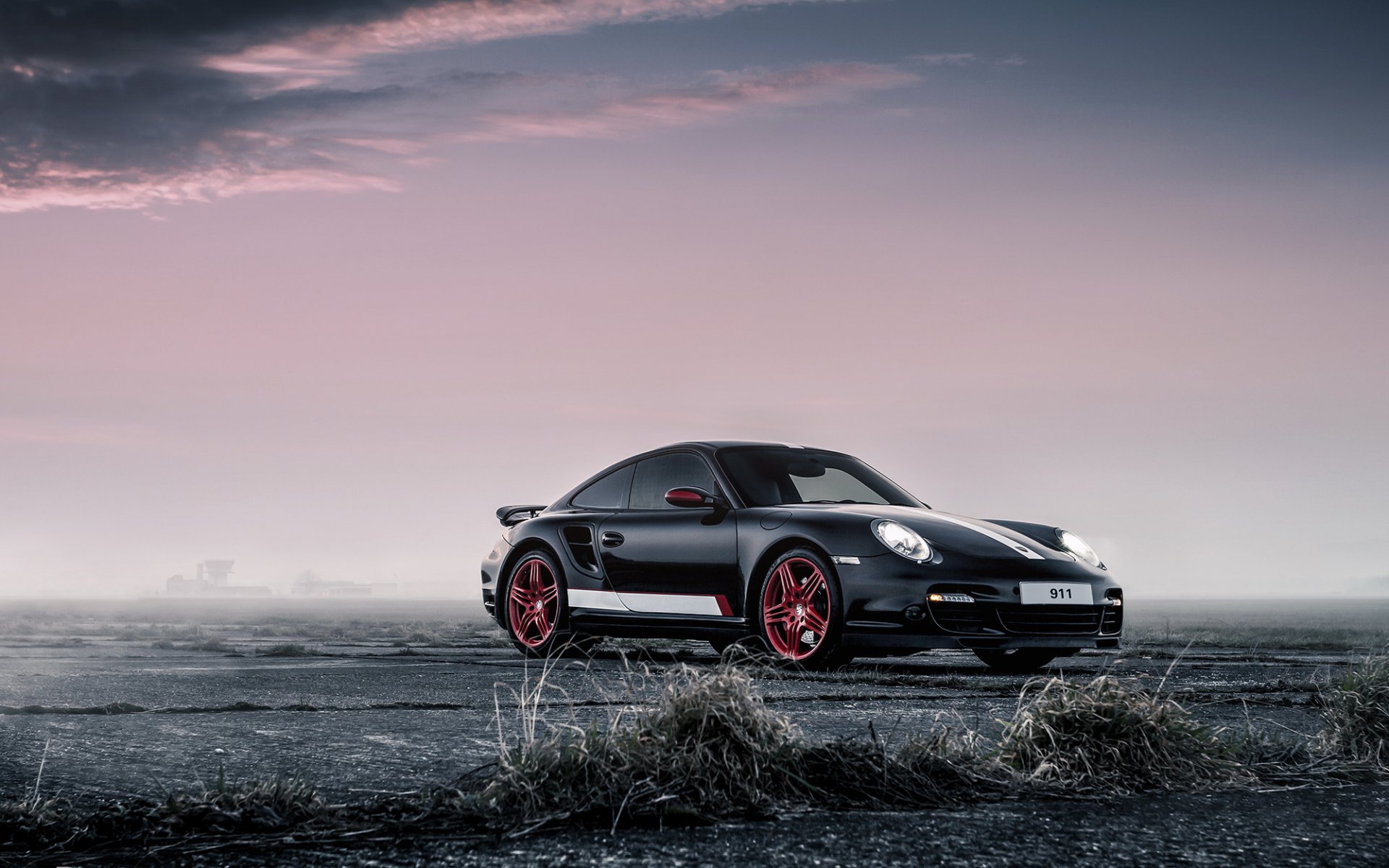 911 coche negro porsche papel pintado del coche