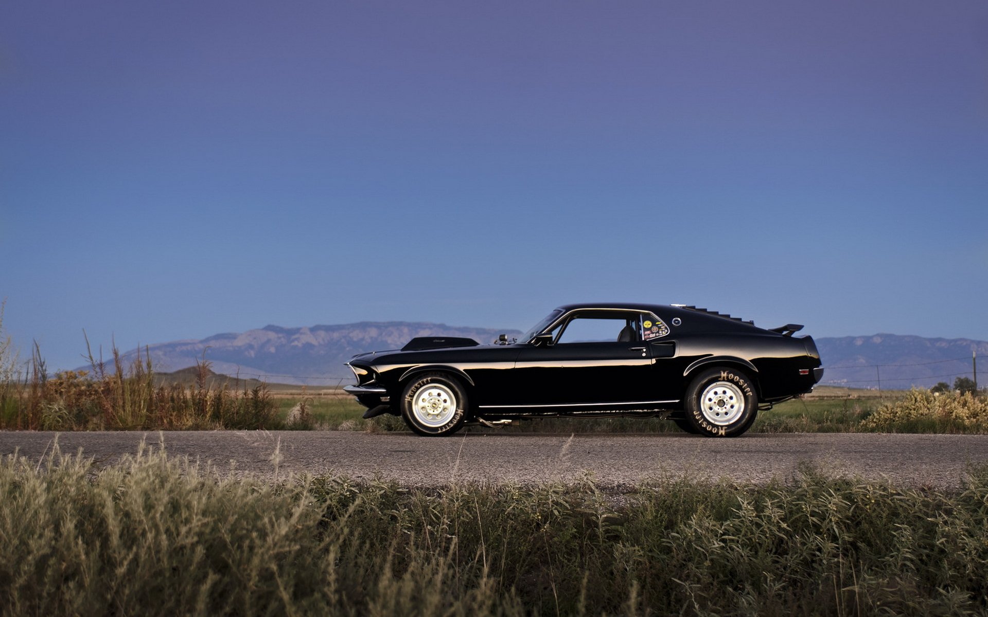 ford mustang boss muscle car nero carta da parati auto snack lavoro fotografico