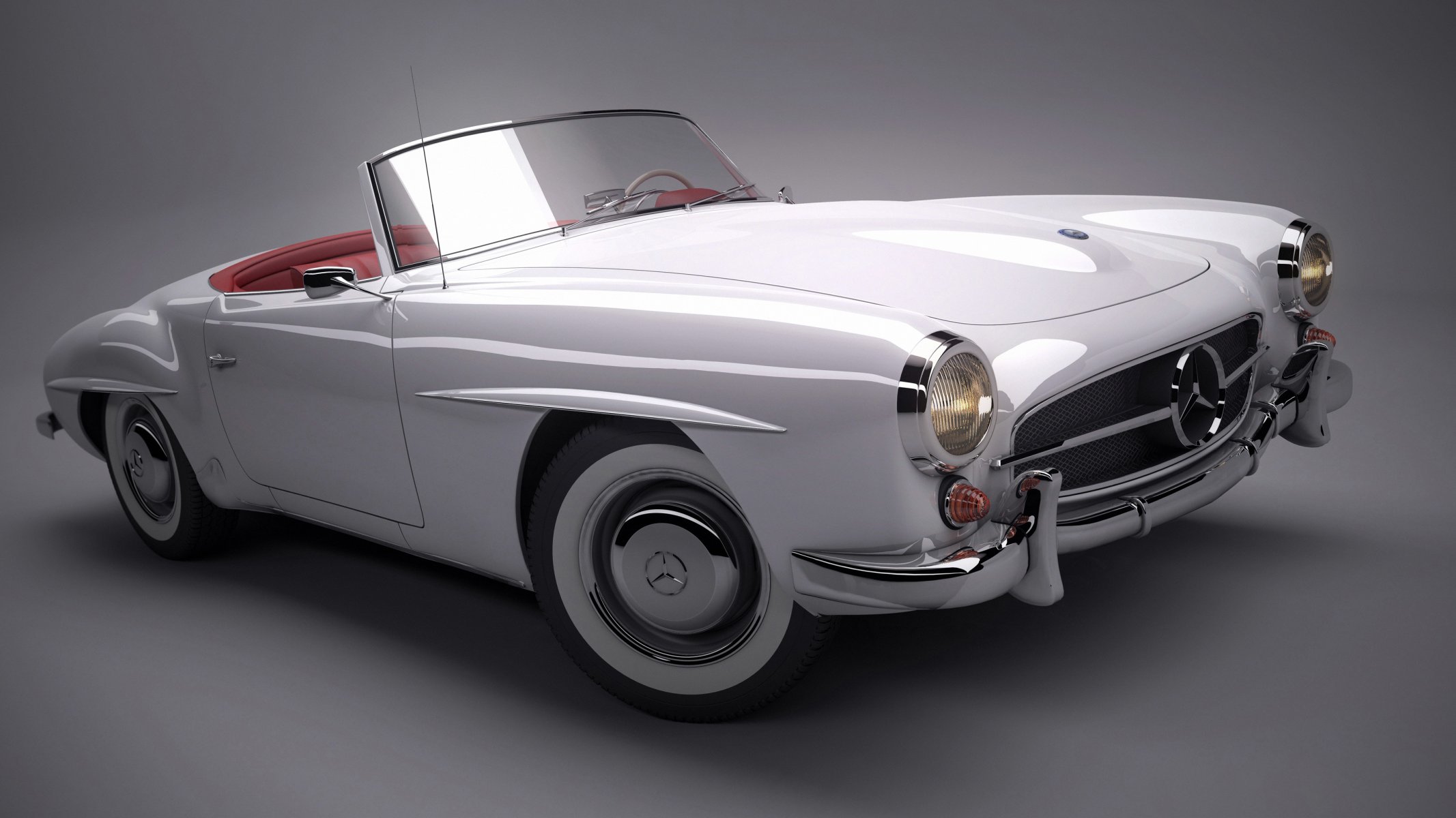 coche mercedes 190sl convertible fondo