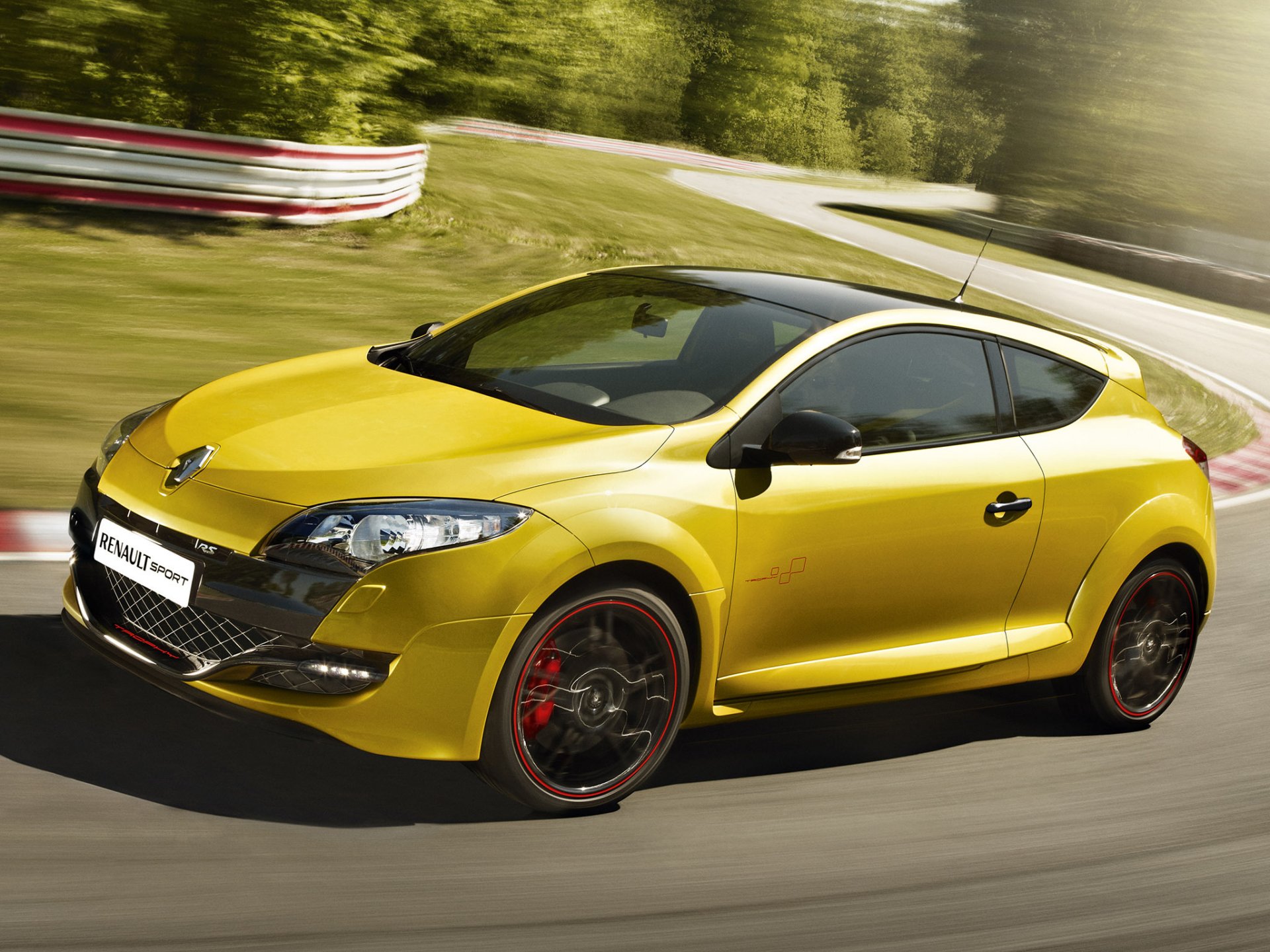 auto auto renault megane rs 250 sport traffico pista renault megane rs 250 giallo