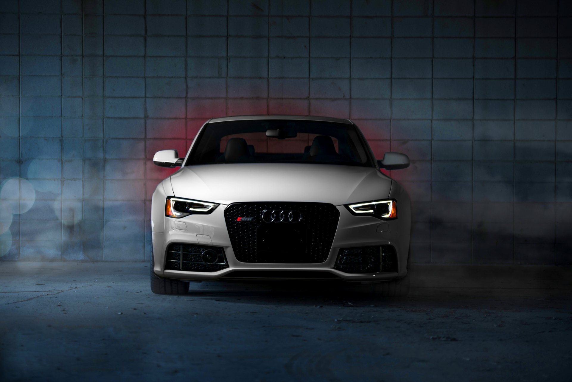 audi rs5 blanco frente