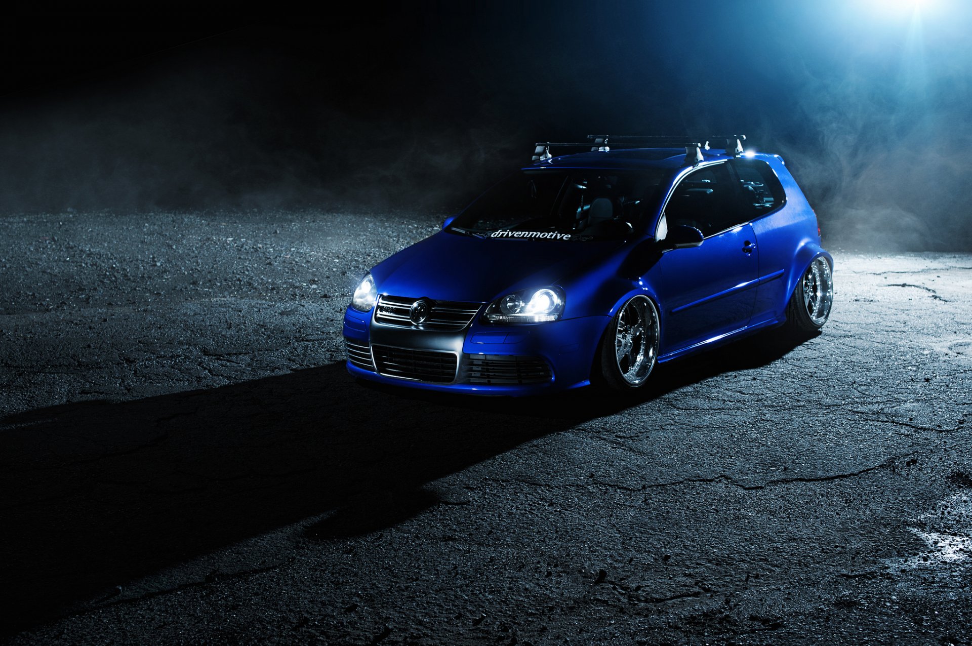 volkswagen golf gti r32 blu messa a punto