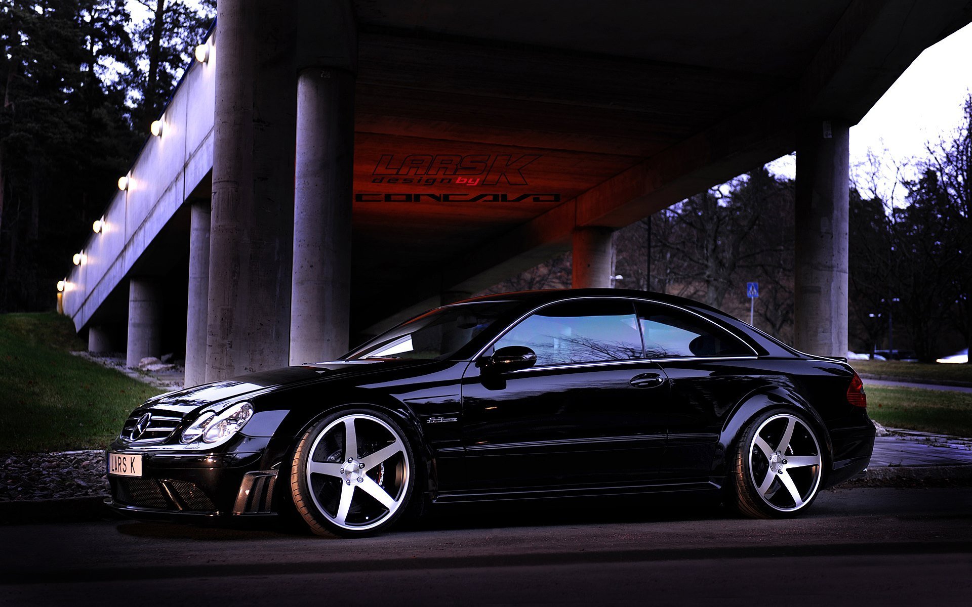 clk63 amg czarny oncave cw-5