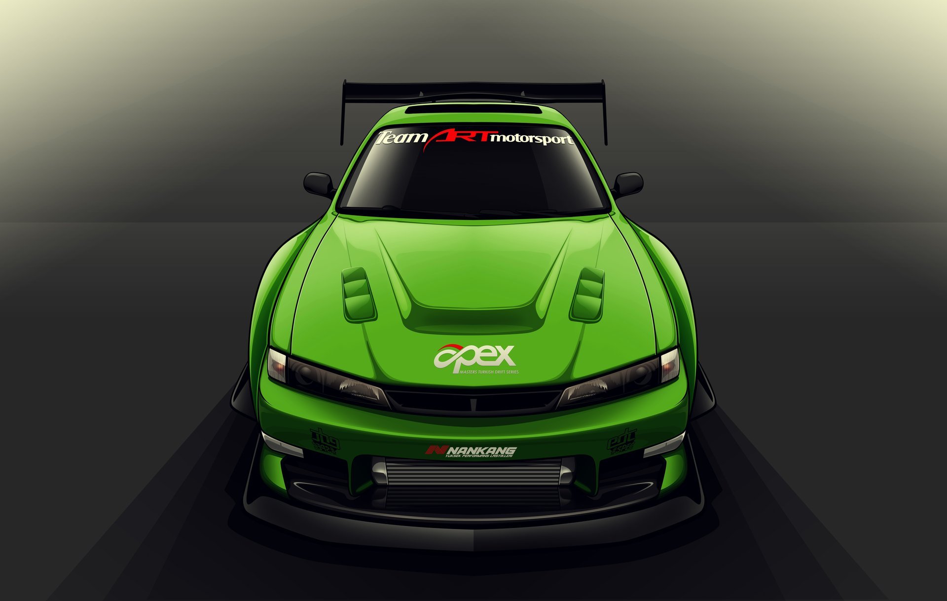 nissan sylvia s14 drift spec vector par edcgraphic