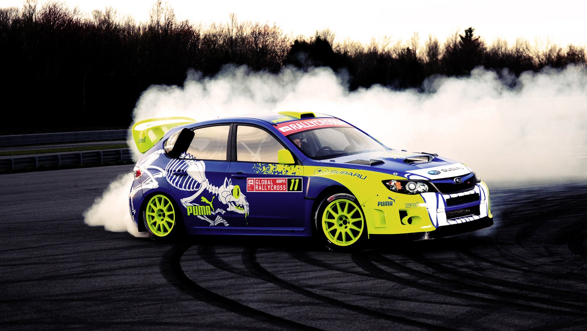 ubaru impreza global rally cross puma drift