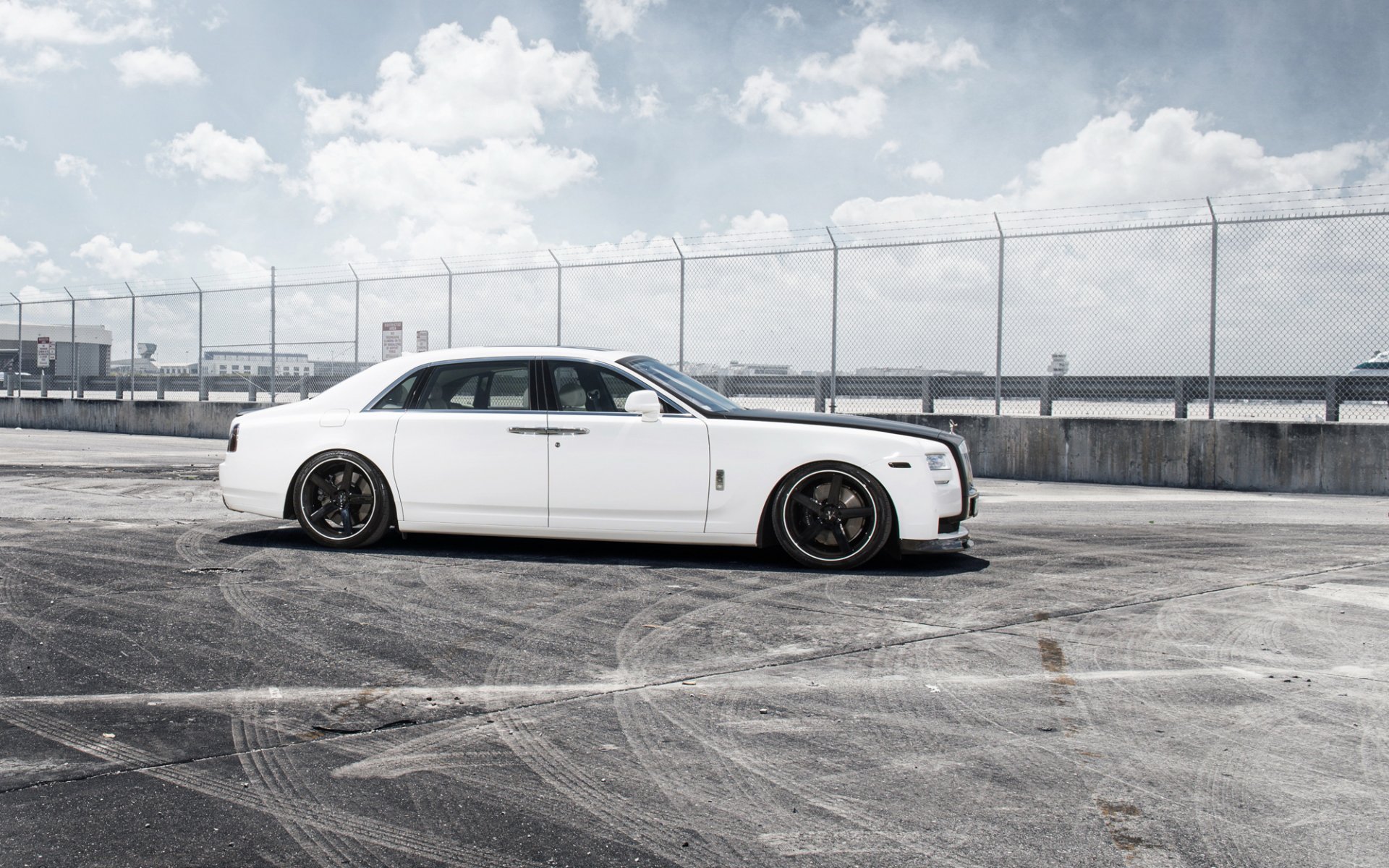 rolls-royce fantasma tuning blanco coche papel pintado del coche