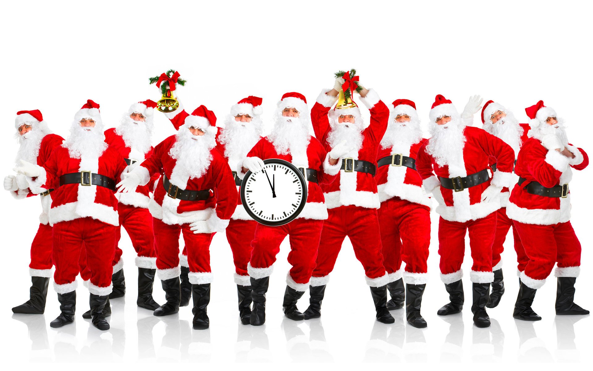 grandfather frost santa new year white background