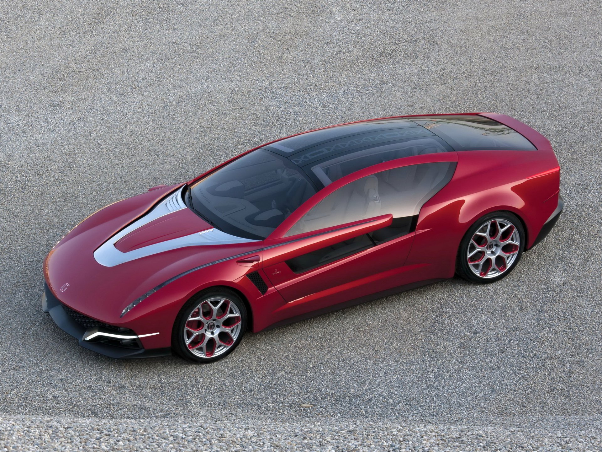 italdesign giugiaro brivido máquina ángulo rojo