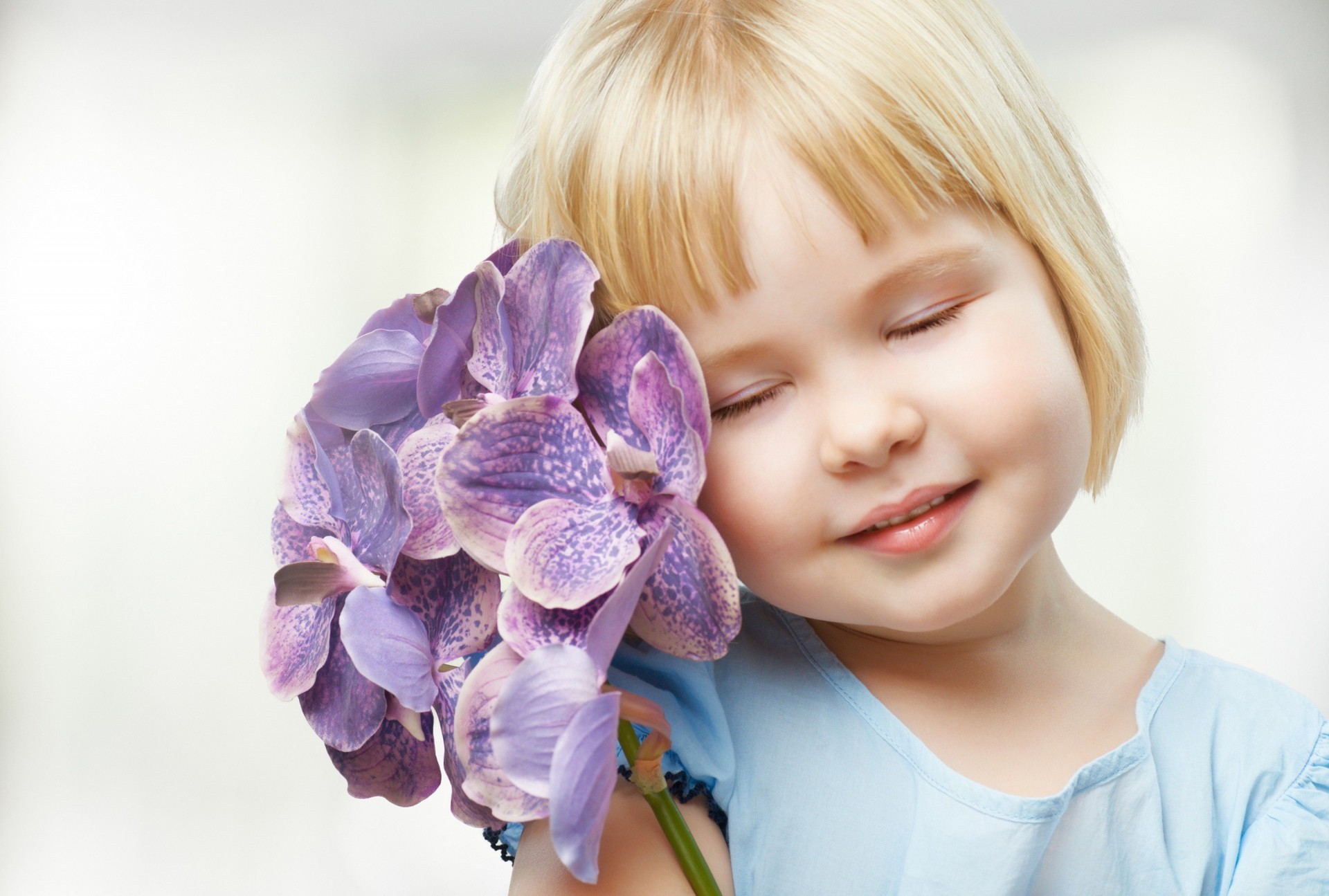 fleur humeur fille yeux enfant