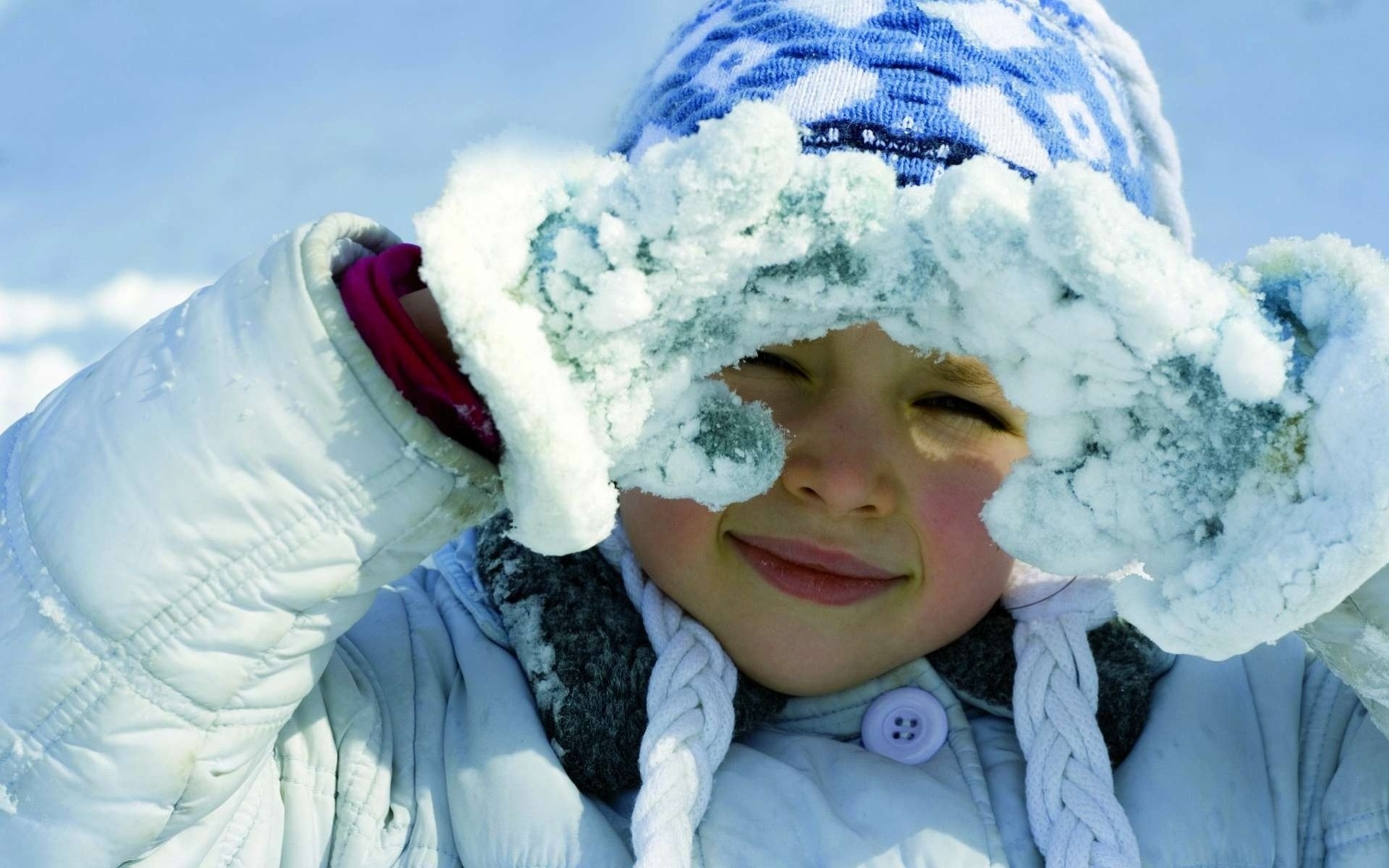 invierno niña bebé