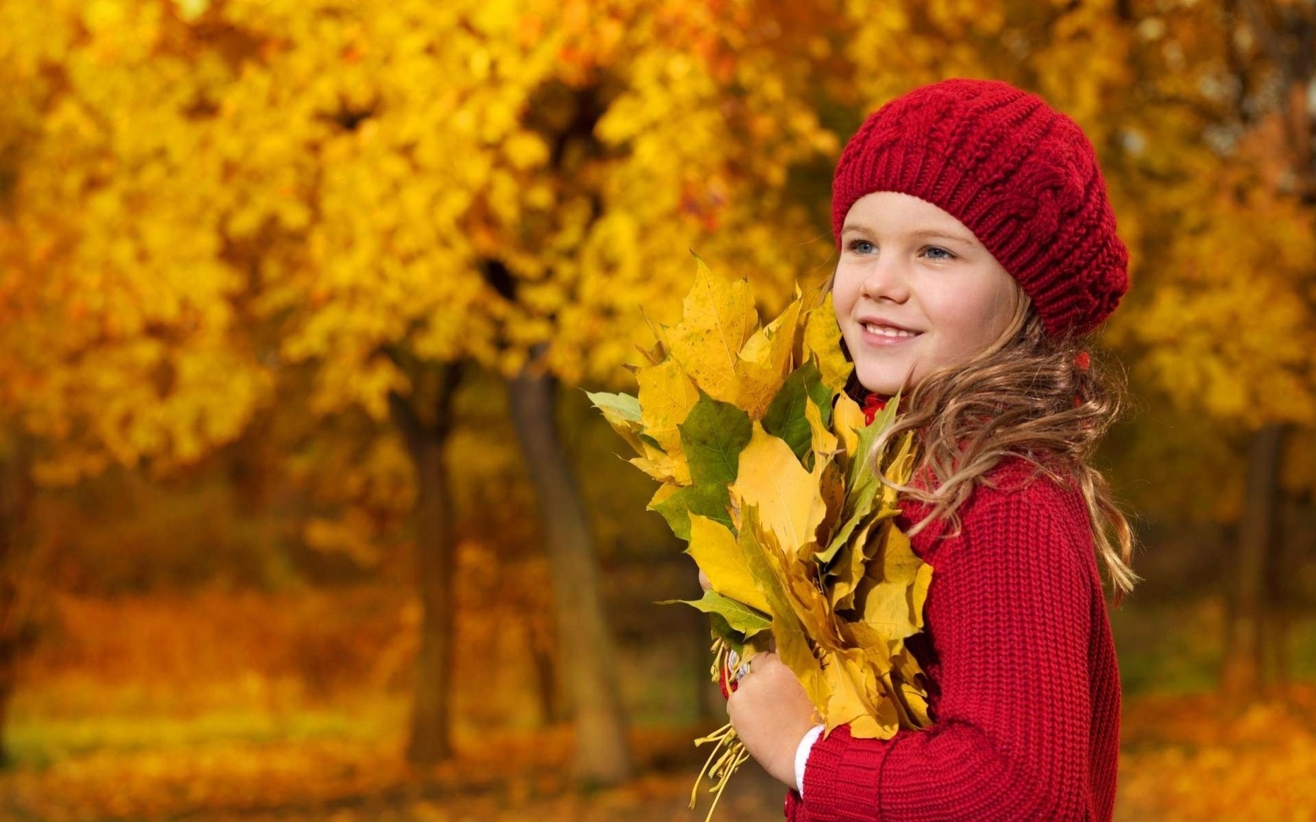 autumn sheet girl child