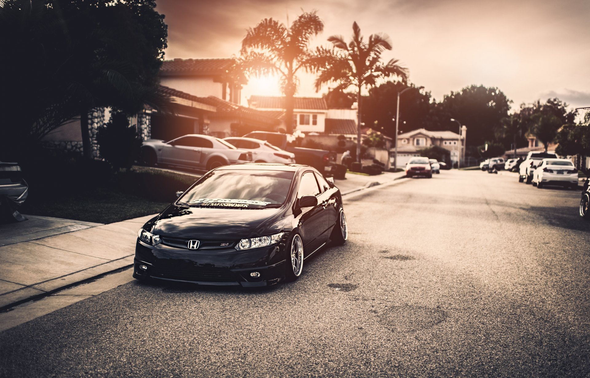 honda civic si schwarz position honda sivik stadt