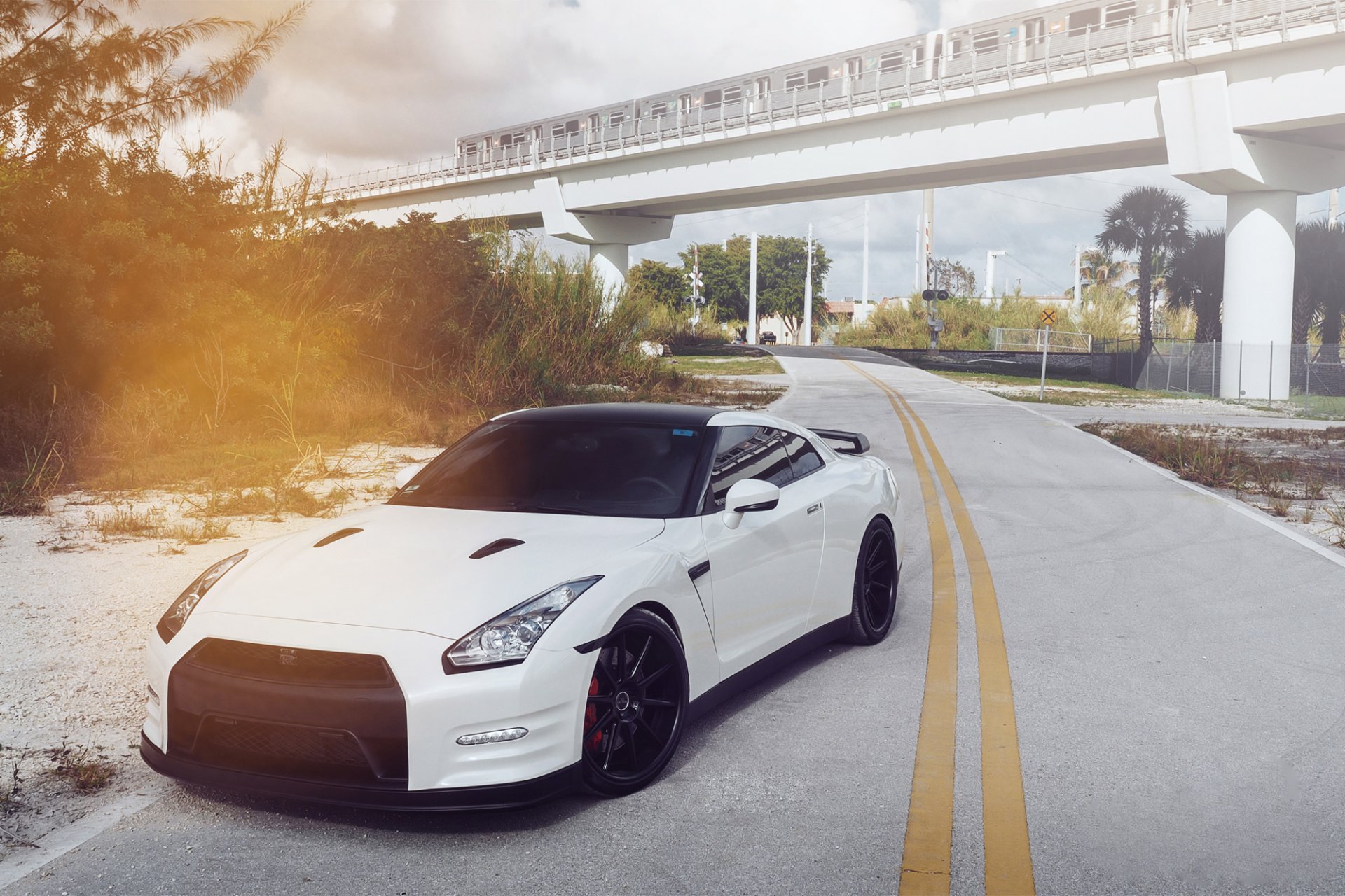 nissan gtr nissan tuning blanc