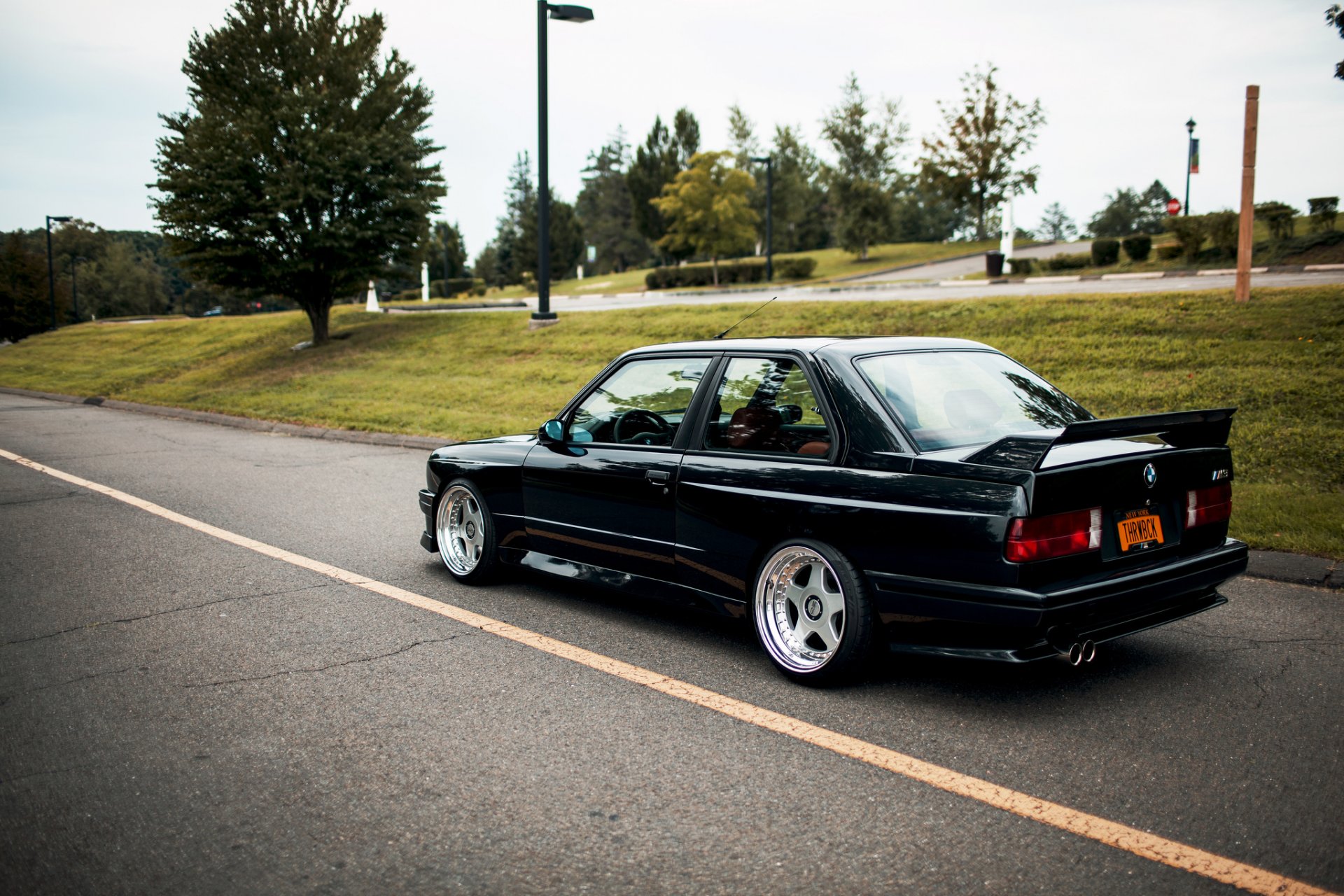 bmw e30 m3 negro tuning bmw carretera