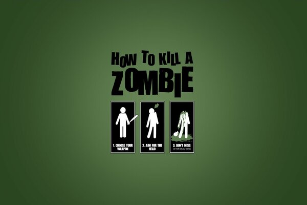 Drei Beispiele, wie man Zombies töten kann