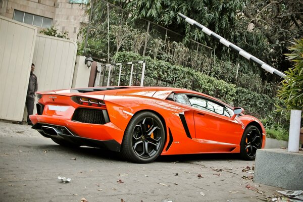 Lamborghini Aventandor side view