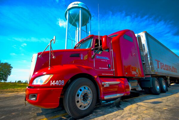 Kenworth is a red truck of an American company