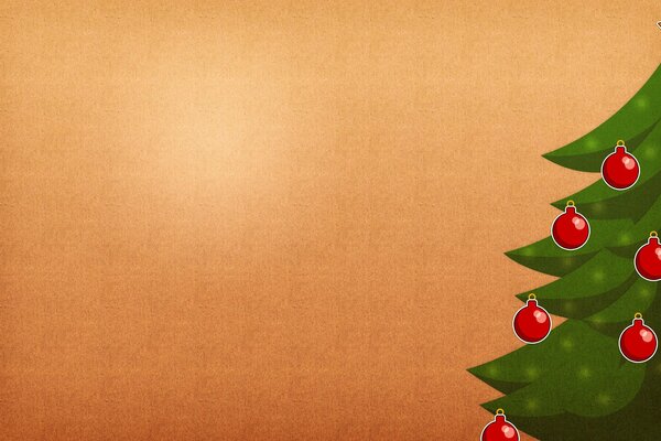 Creative background for the new year with a Christmas tree and toys