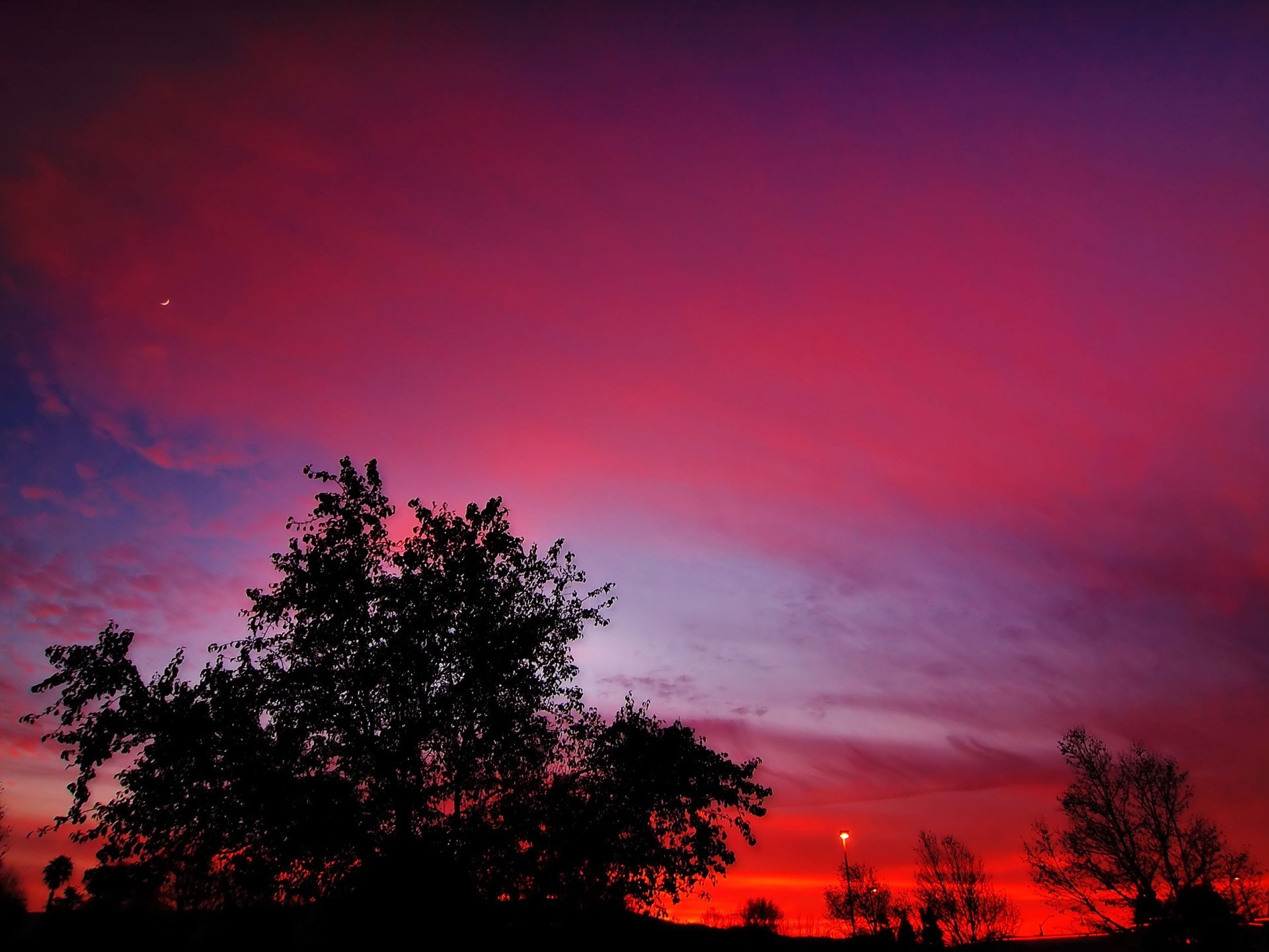 abend sonnenuntergang rot mond