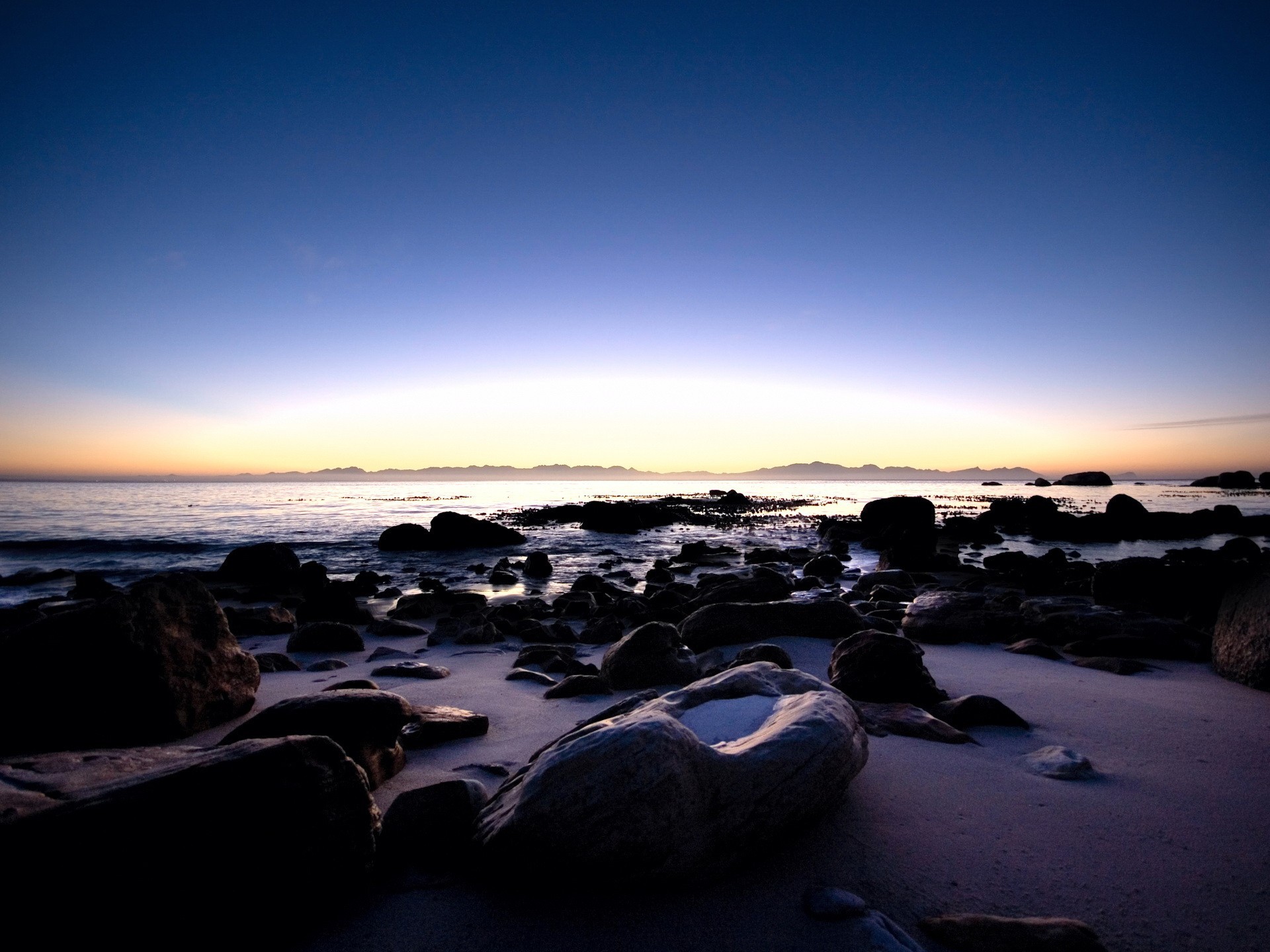 piedras orilla amanecer mañana