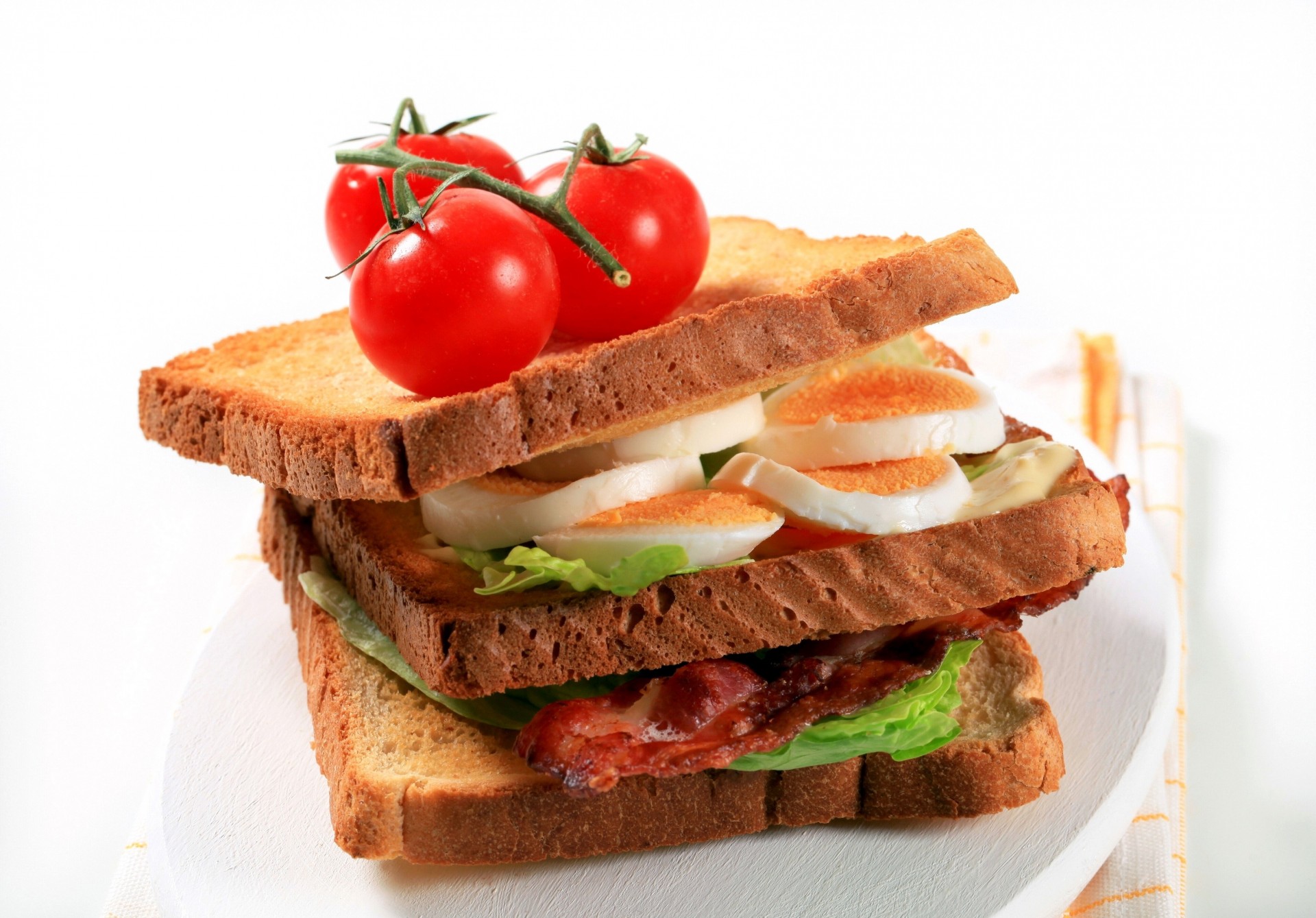 sandwich eier fleisch brot