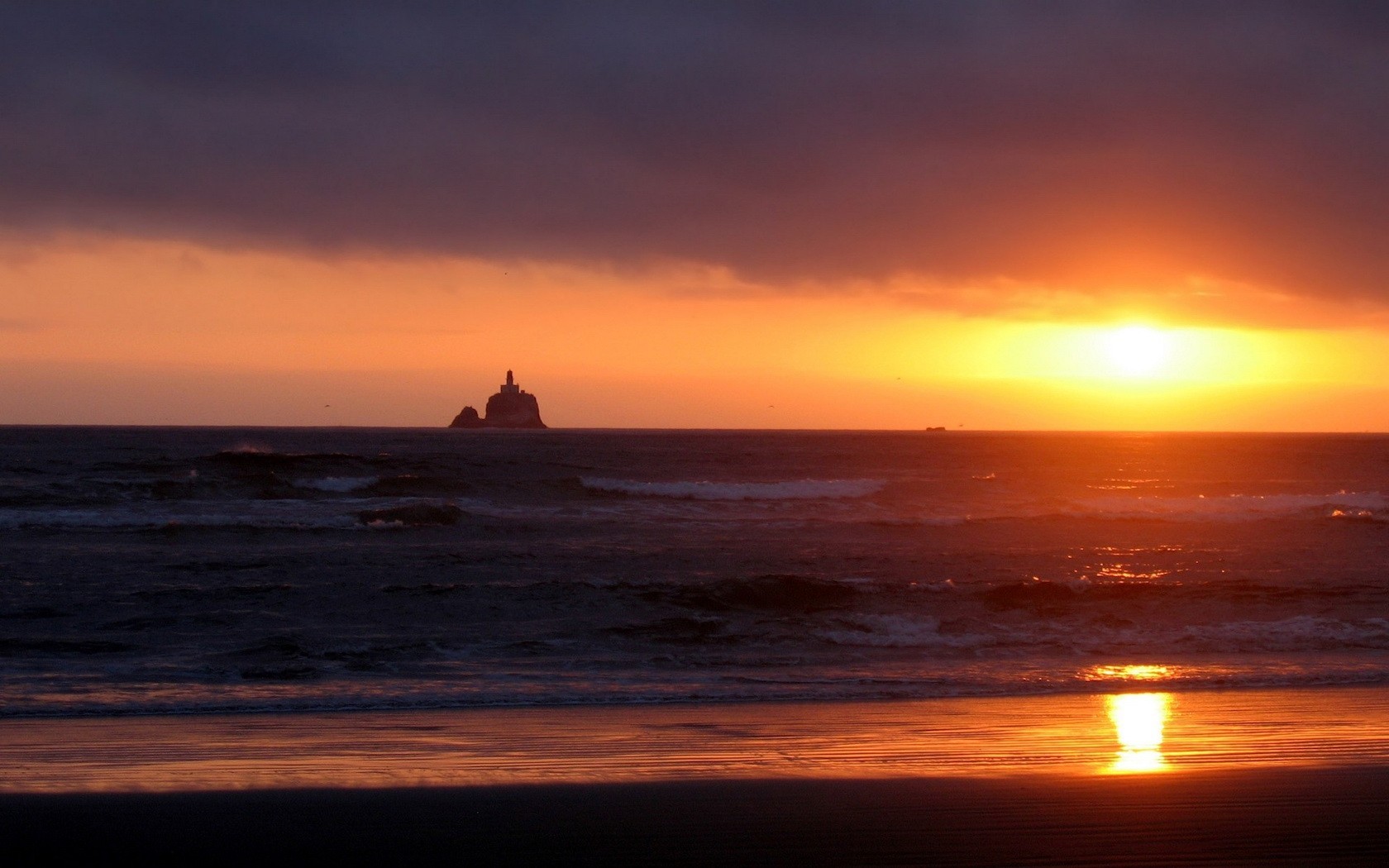 soleil coucher de soleil mer vagues