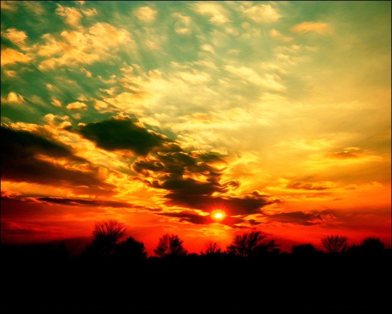 wolken sonnenuntergang sonne