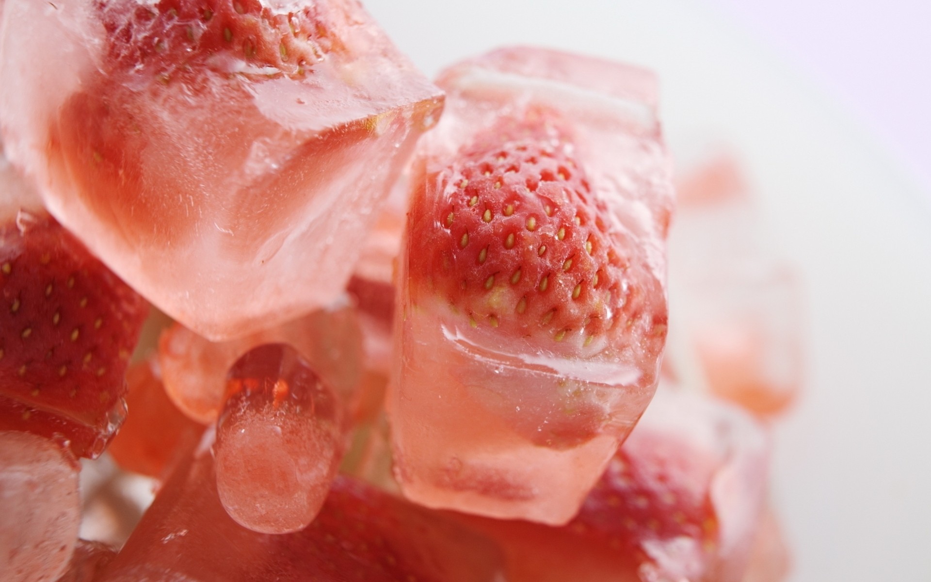 frío hielo bayas fresas