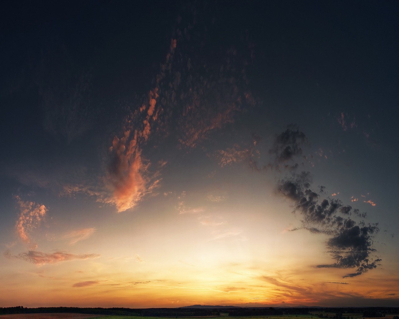 clouds sky night