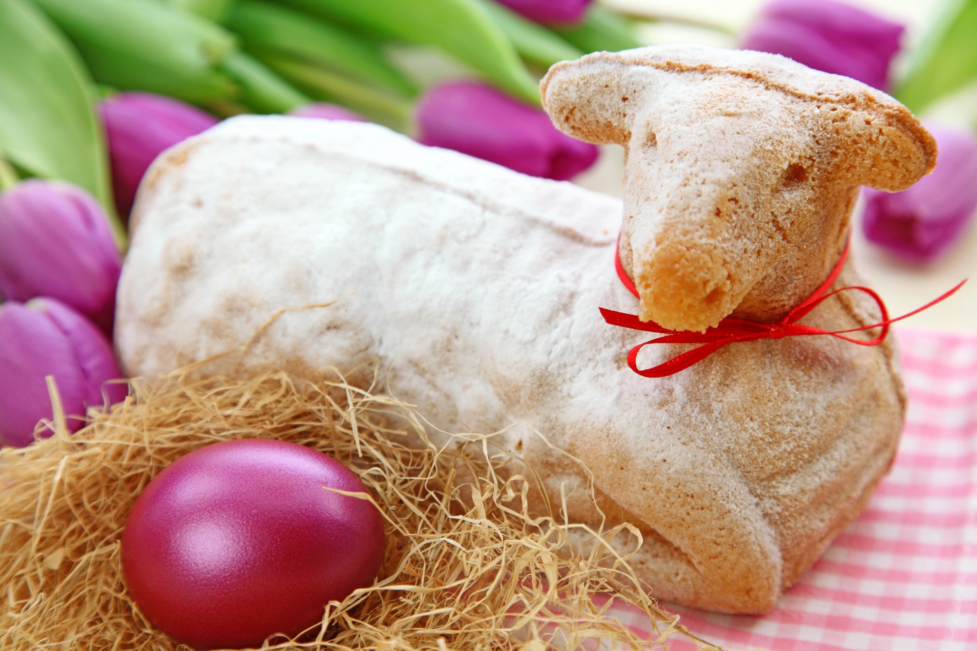 ostern kuh ei backen tulpen